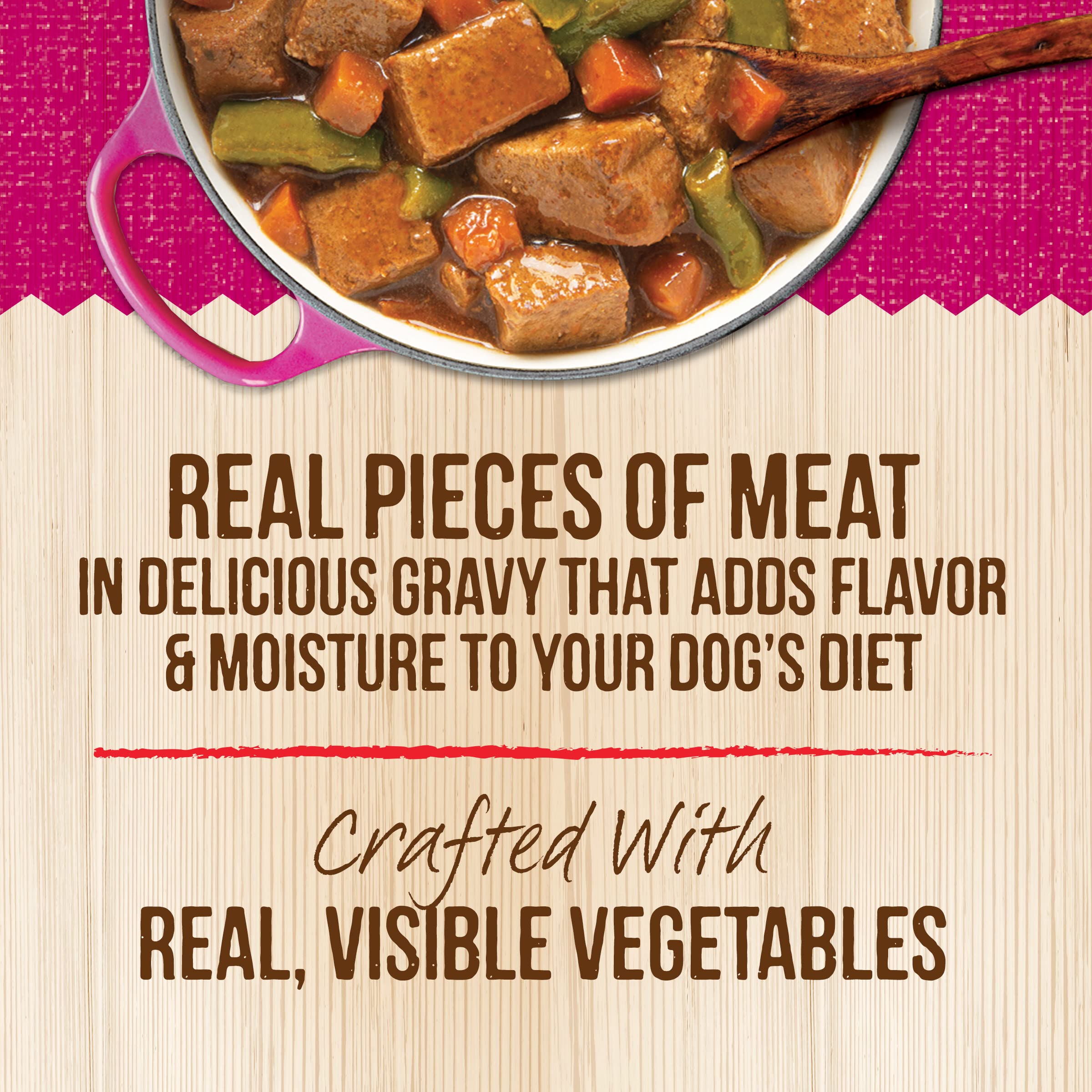 Merrick Kitchen Comforts Healthy And Natural Canned Adult Dog Food, Turkey Meatloaf With Brown Rice And Gravy - (Pack of 12) 12.