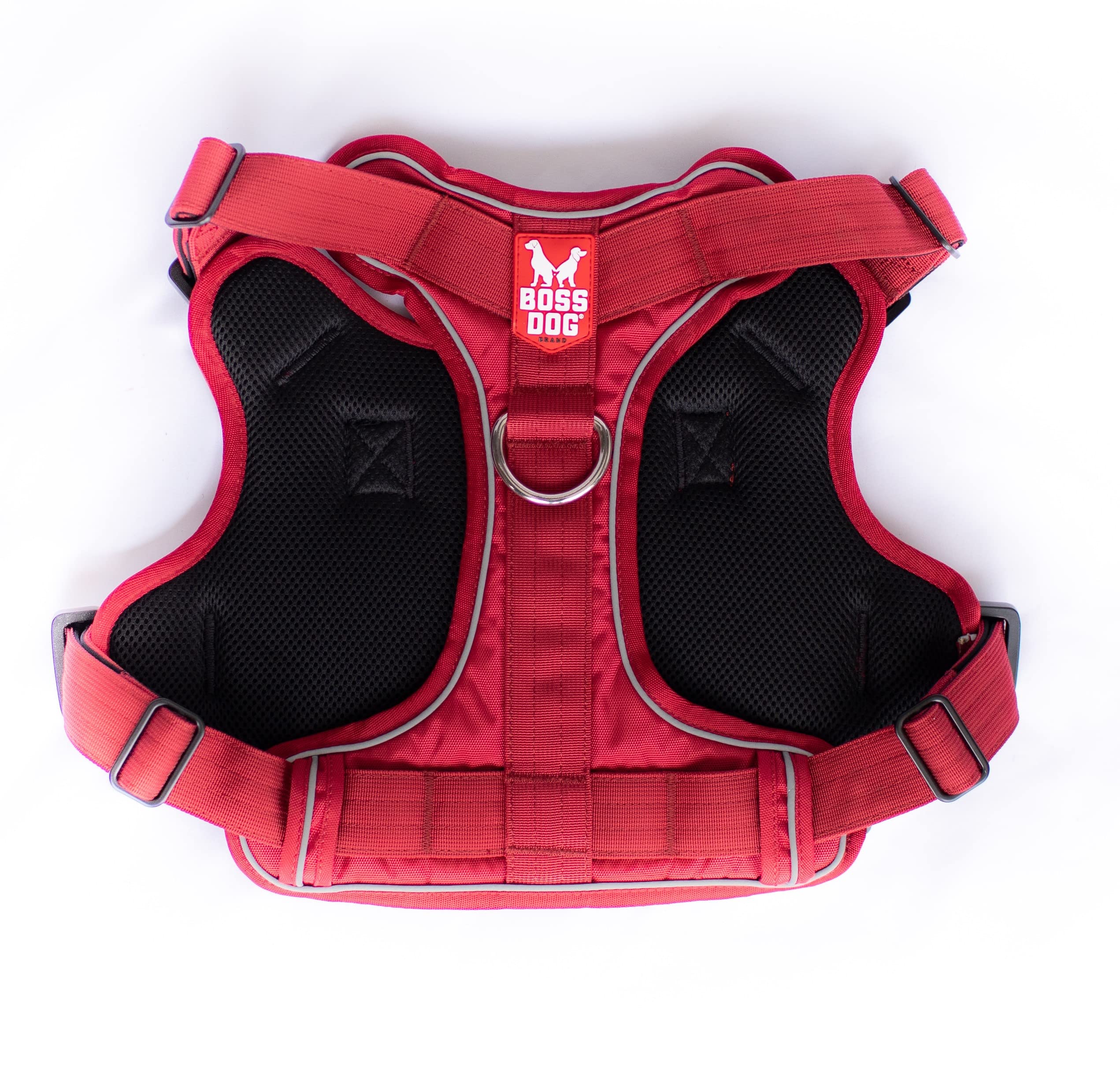 Boss Dog Tactical Harness, Red, Small