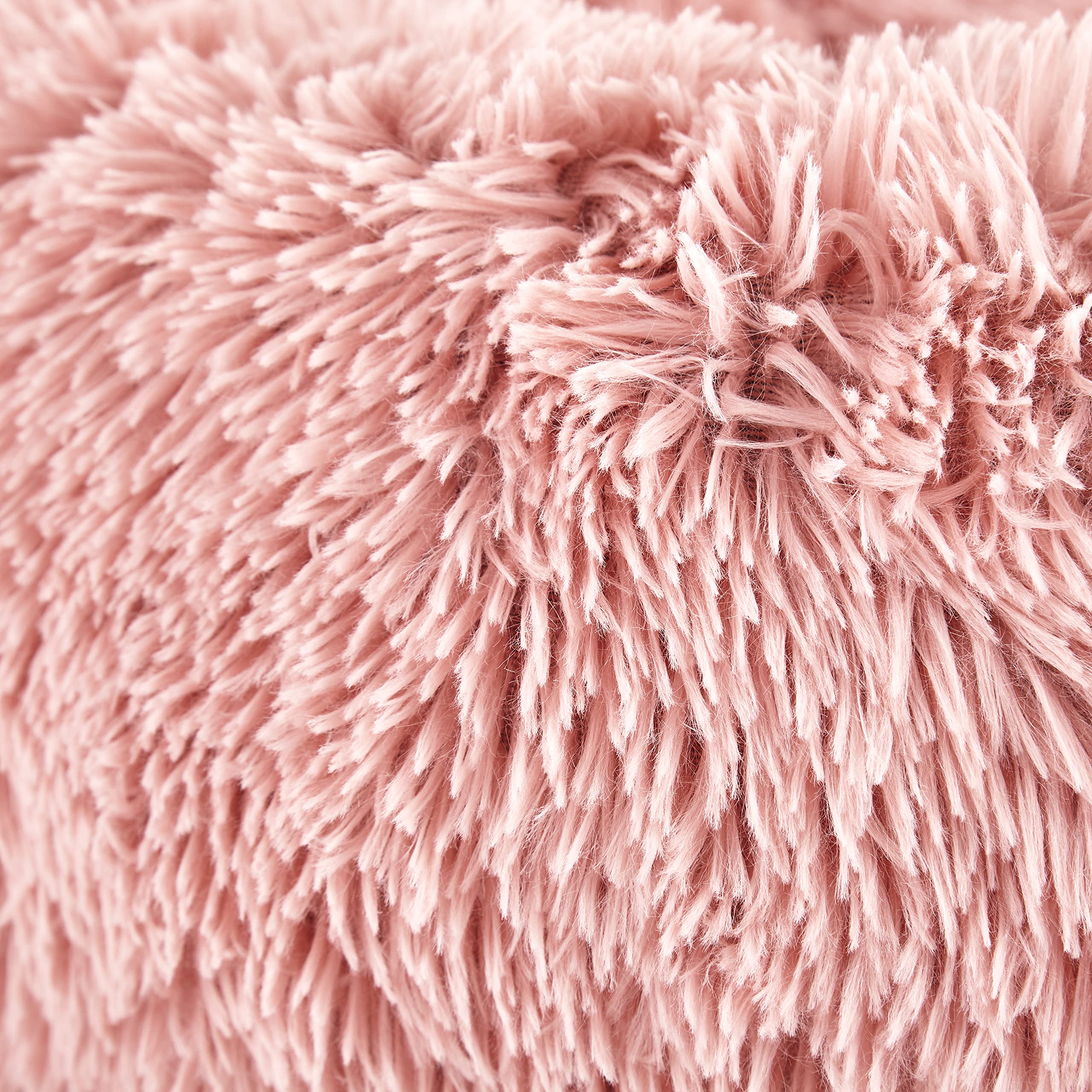 The Lakeside Collection Plush Donut Pet Beds Pink