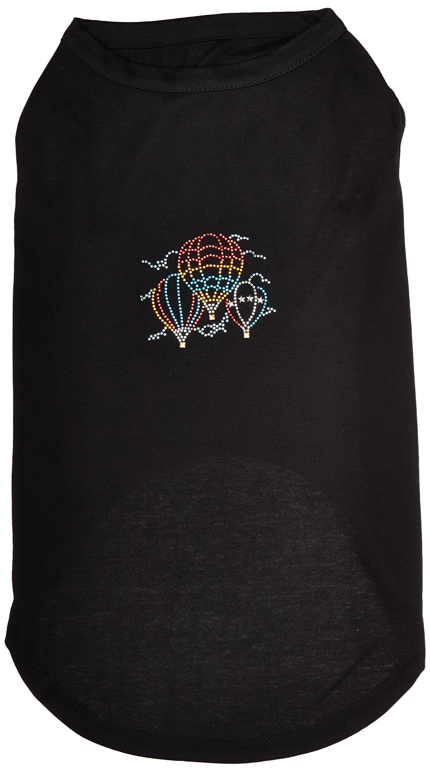 Mirage Pet Products Hot Air Balloon Rhinestone Pet Shirt, 3X-Large, Black