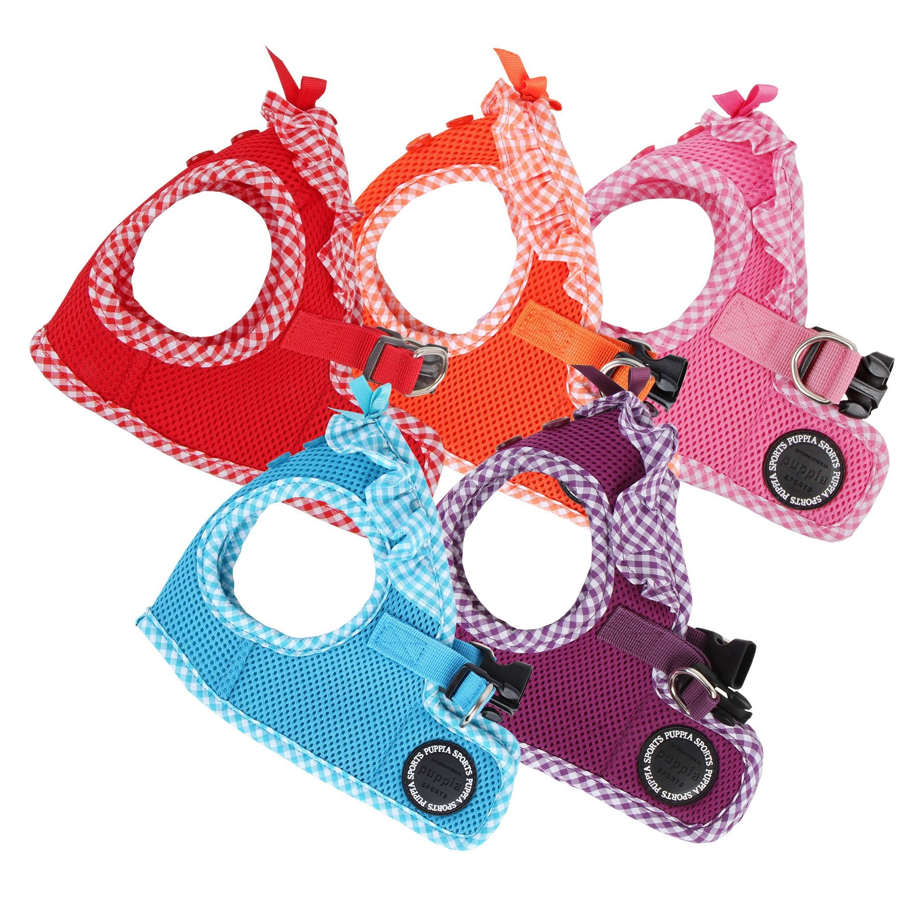 Puppia Vivien Vest Dog Harness Step-In All Season Mesh Cute No Pull No Choke Walking Training For Small Dog, Sky Blue, X-Small