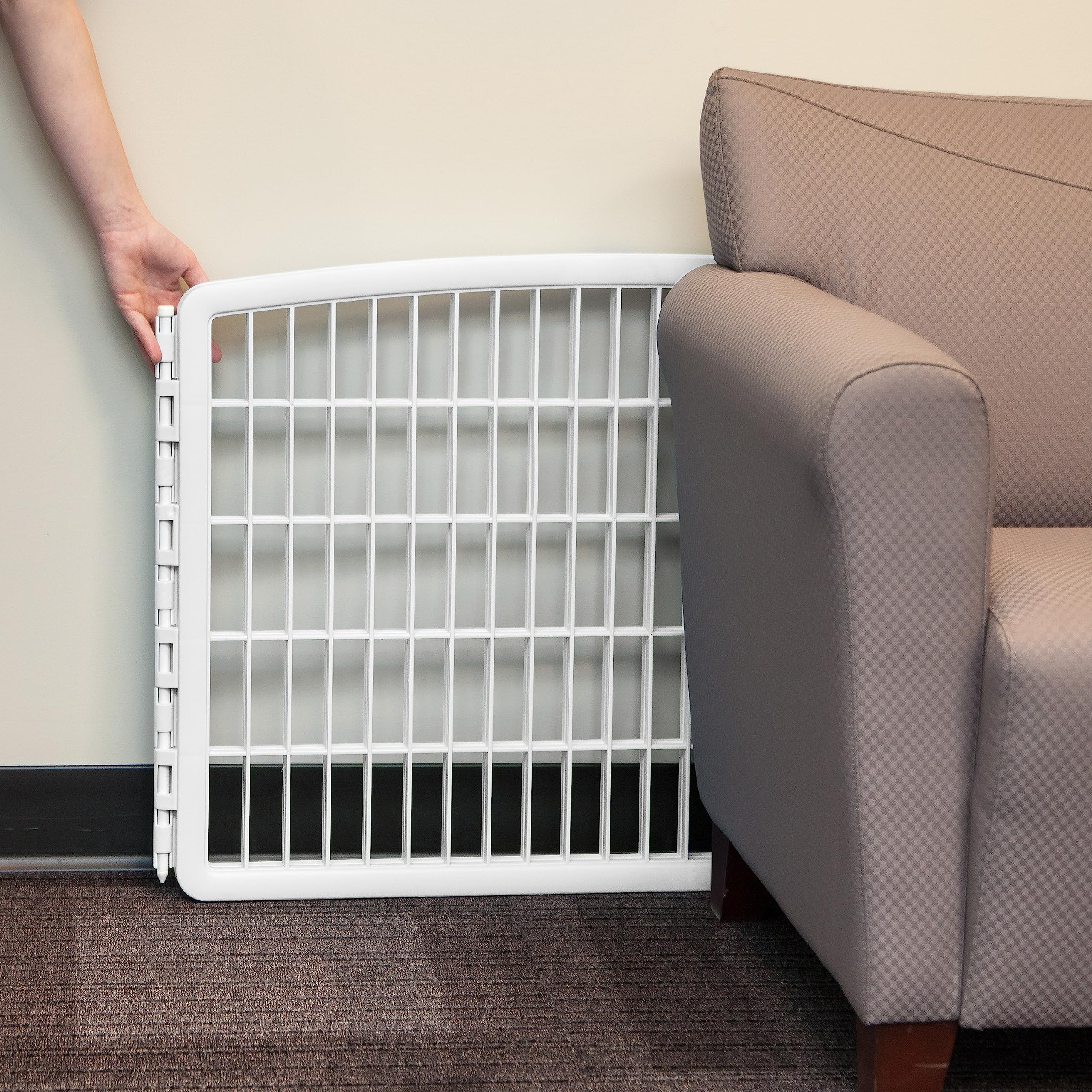 IRIS USA Dog Playpen Add-On Panels, 2-Panel 24 Pet Playpen, Puppy Playpen, Foldable, Customizable, White