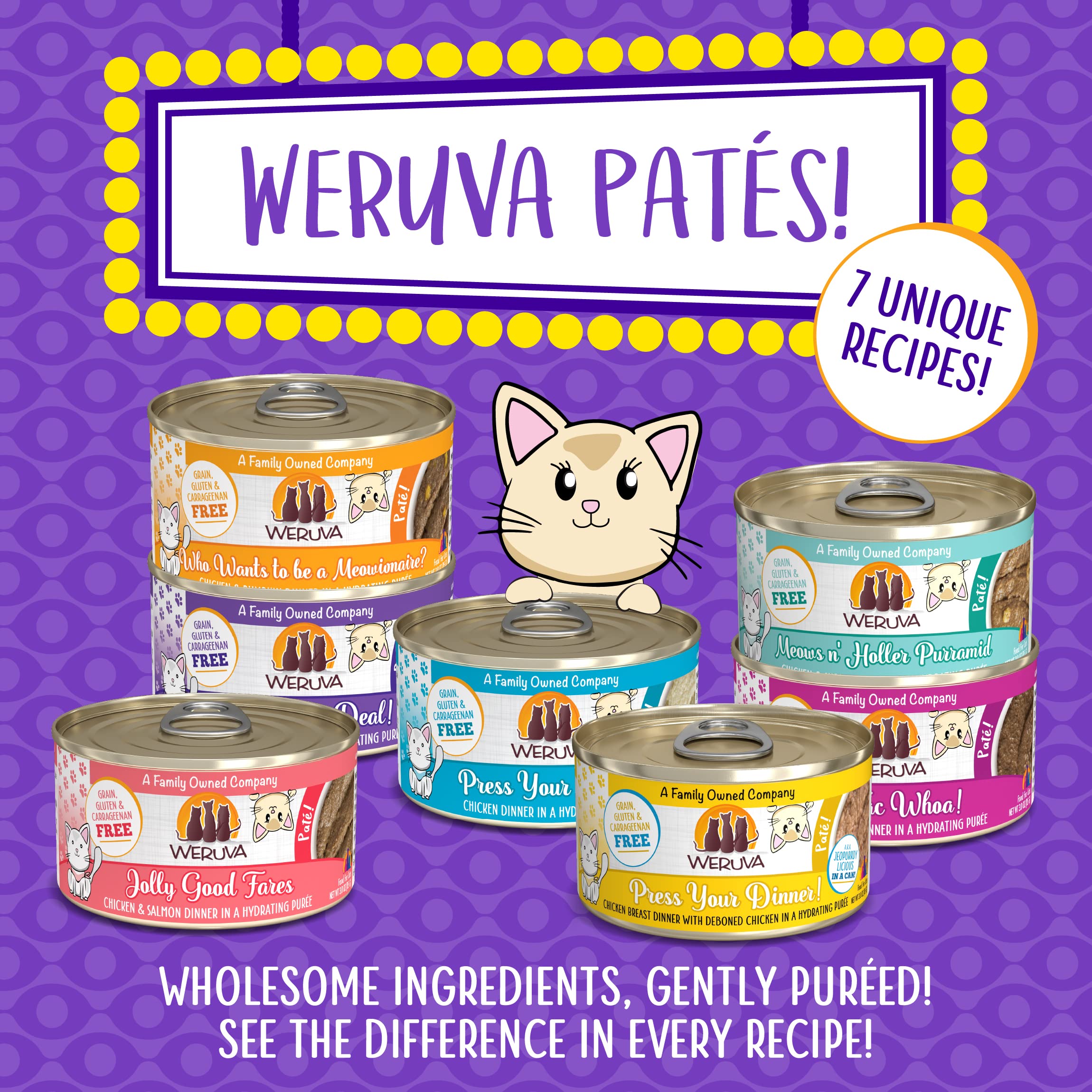 Weruva Classic Cat Pat  , Meal or No Deal! with Chicken & Beef, 3oz Can (Pack of 12)
