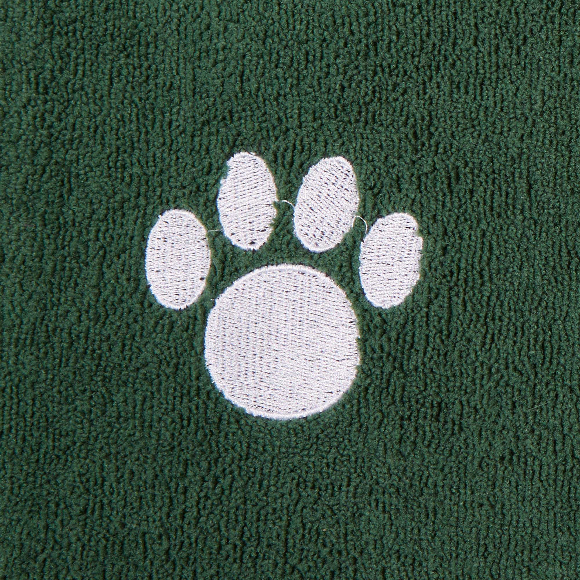 Bone Dry Pet Grooming Towel Collection Absorbent Microfiber X-Large, 41x23.5, Embroidered Hunter Green