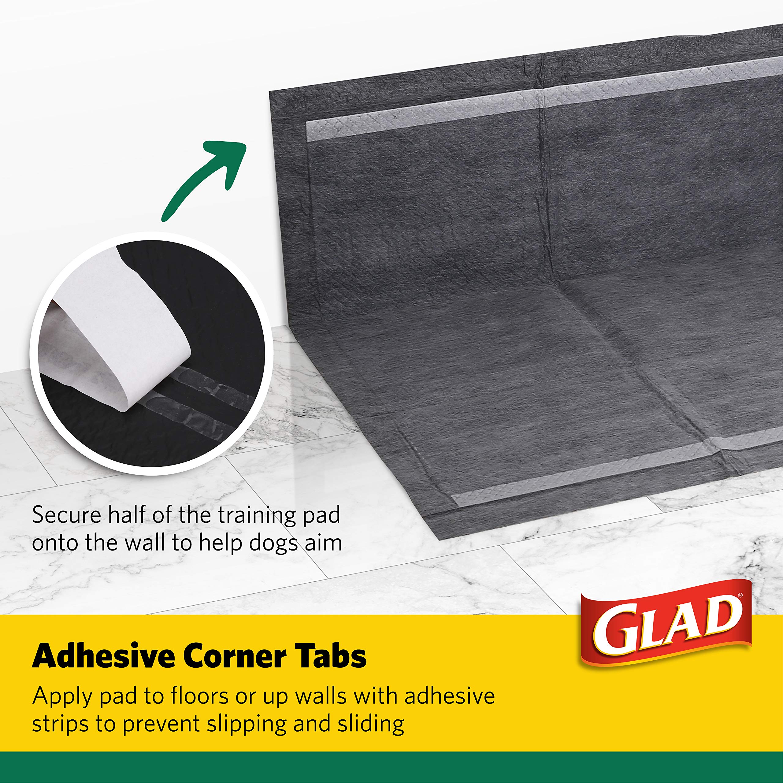 Glad For Pets Activated Carbon Dog Training Pads - Super Absorbent And Leak Proof Dog Pee Pads Extra Large, Indoor Potty Pads Wi