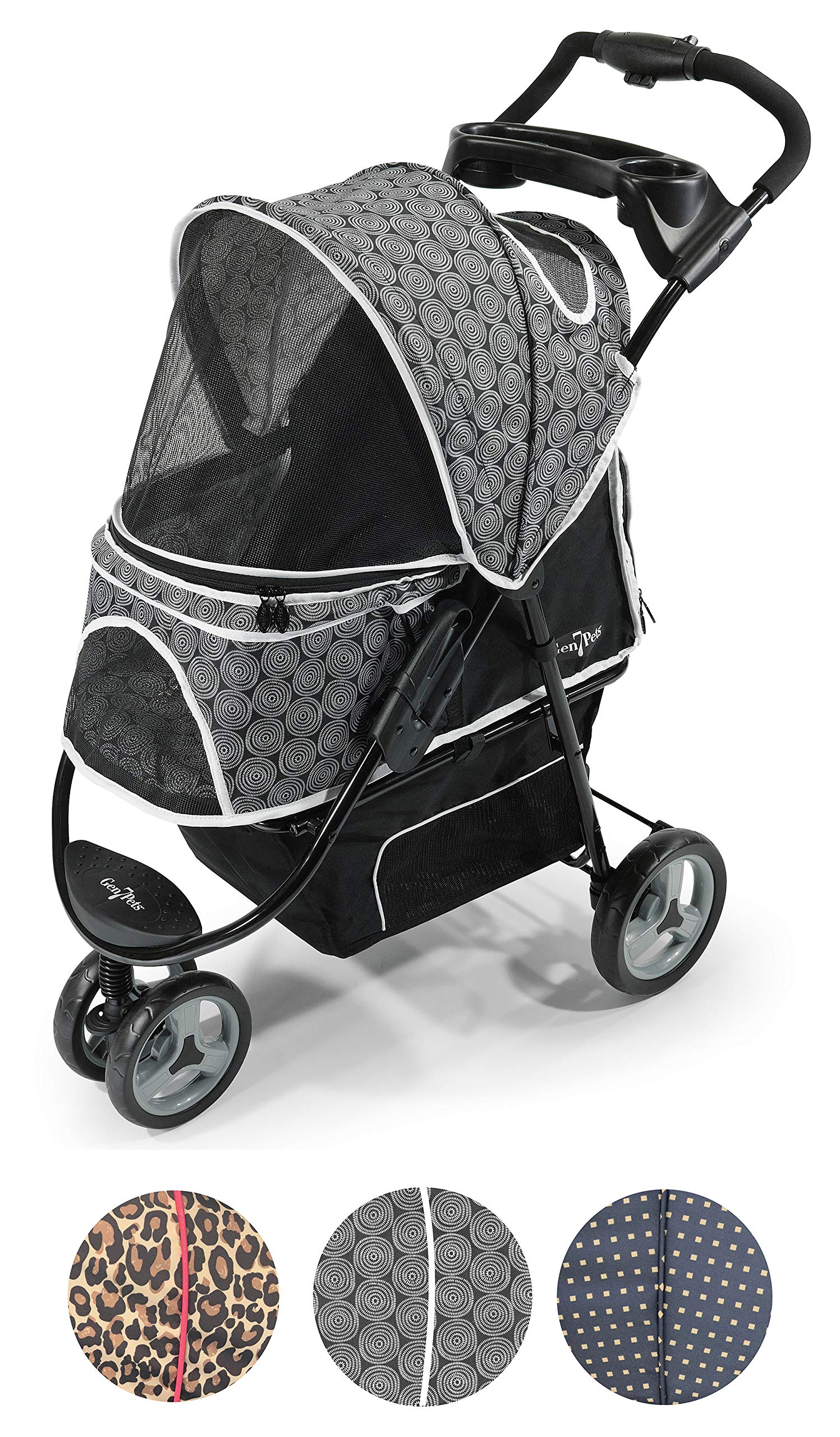 Gen7Pets Promenade Pet Stroller, Black Onyx