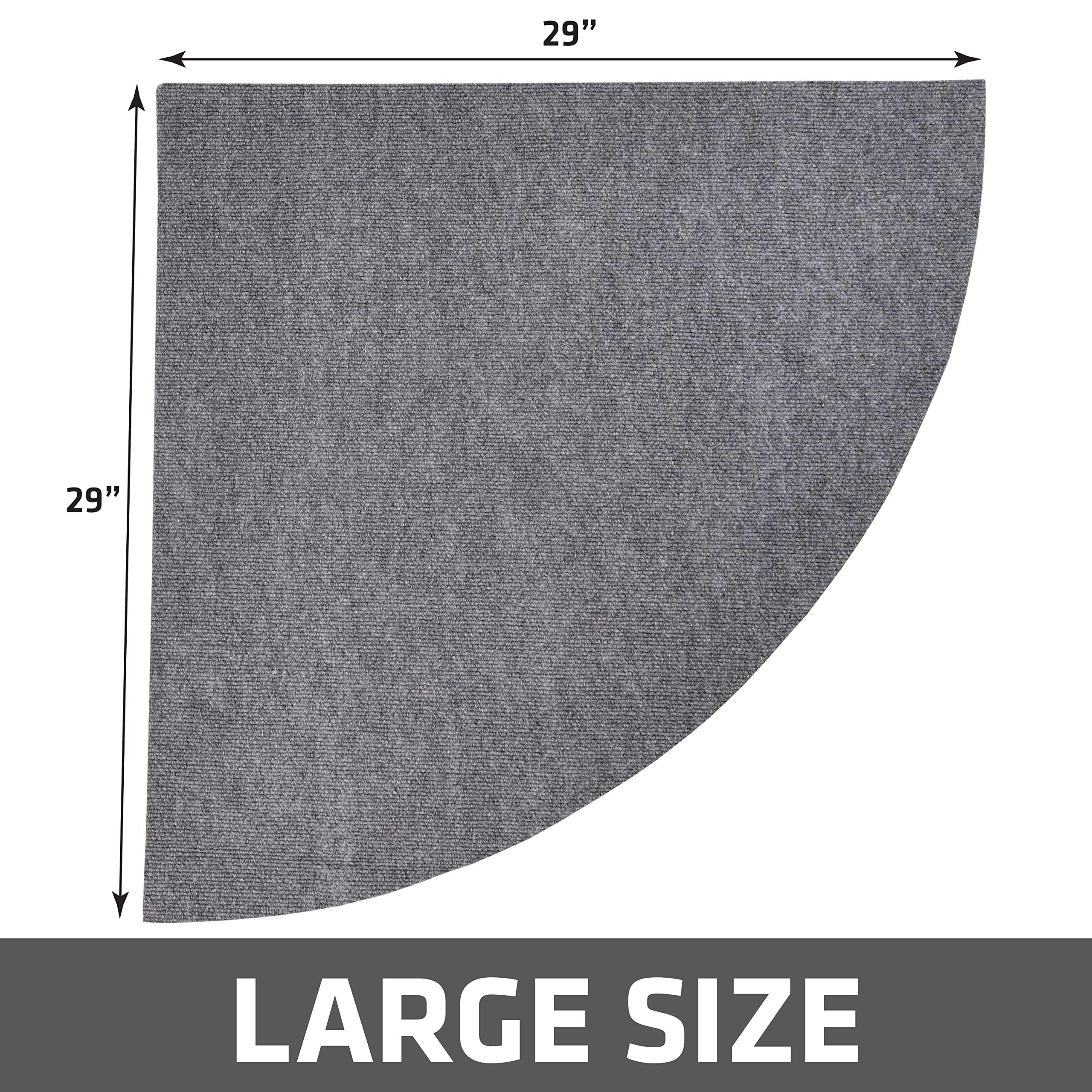 Drymate Corner Cat Litter Trapping Mat (Ridged Design), Traps Mess From Box, Protects Floors, Urine-Proof, Machine Washable, Soft On Kitty Paws, Absorbent, Waterproof (Usa Made, Recycled Content)