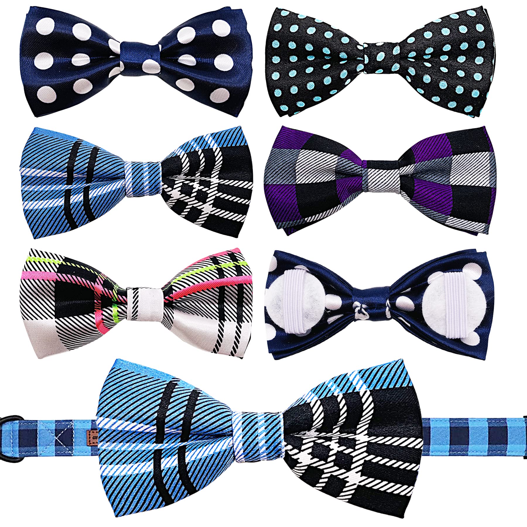 Pet Show Pet Small Dogs Collar Embellishment Attachment Bow Ties Puppies Cats Collar Charms Accessories Slides Bowties For Birthday Wedding Parties Assorted A Style Pack Of 5