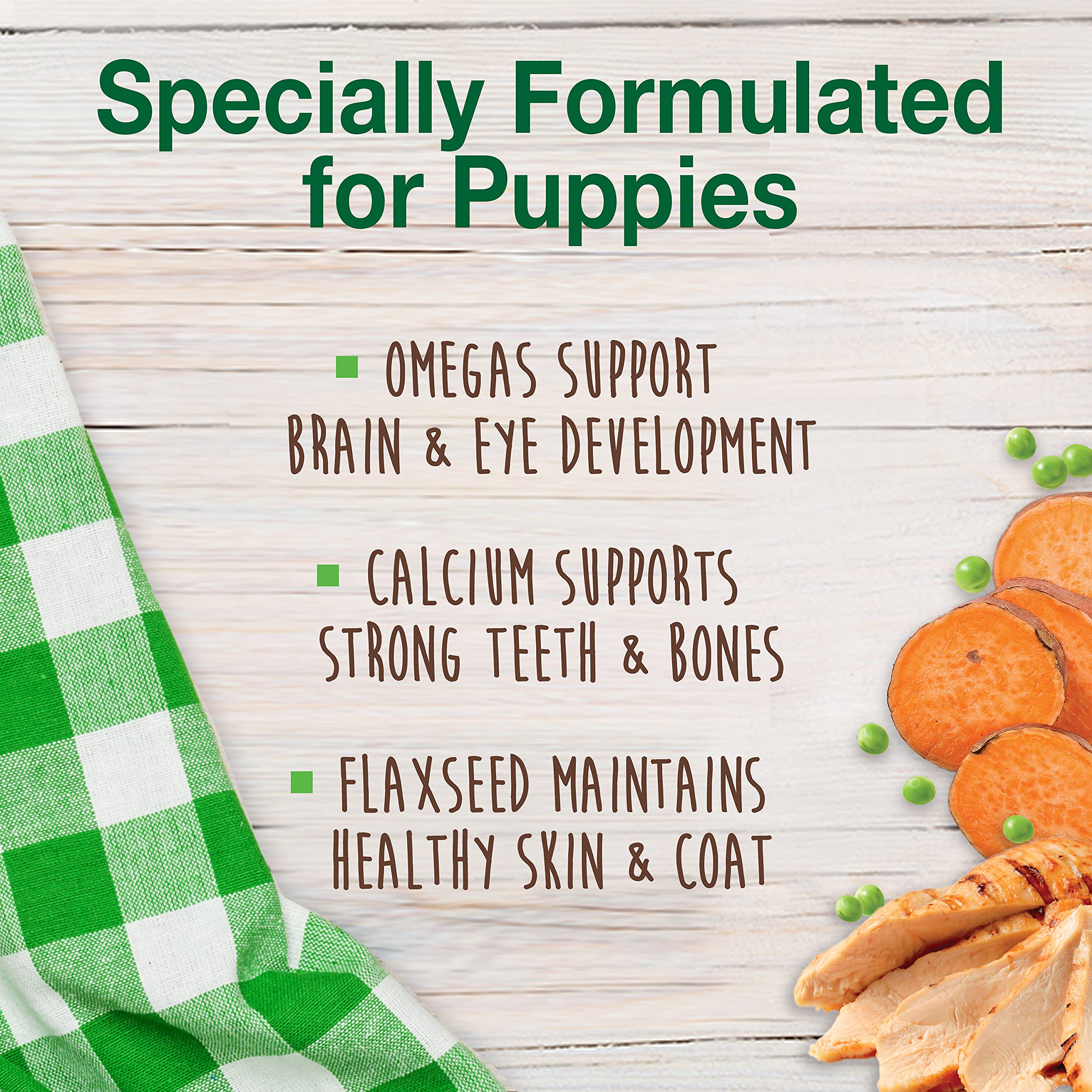 Nylabone Healthy Edibles Natural Puppy Treats - Long-Lasting Dog Treats - Puppy Supplies - Turkey & Sweet Potato Flavor, X-Small