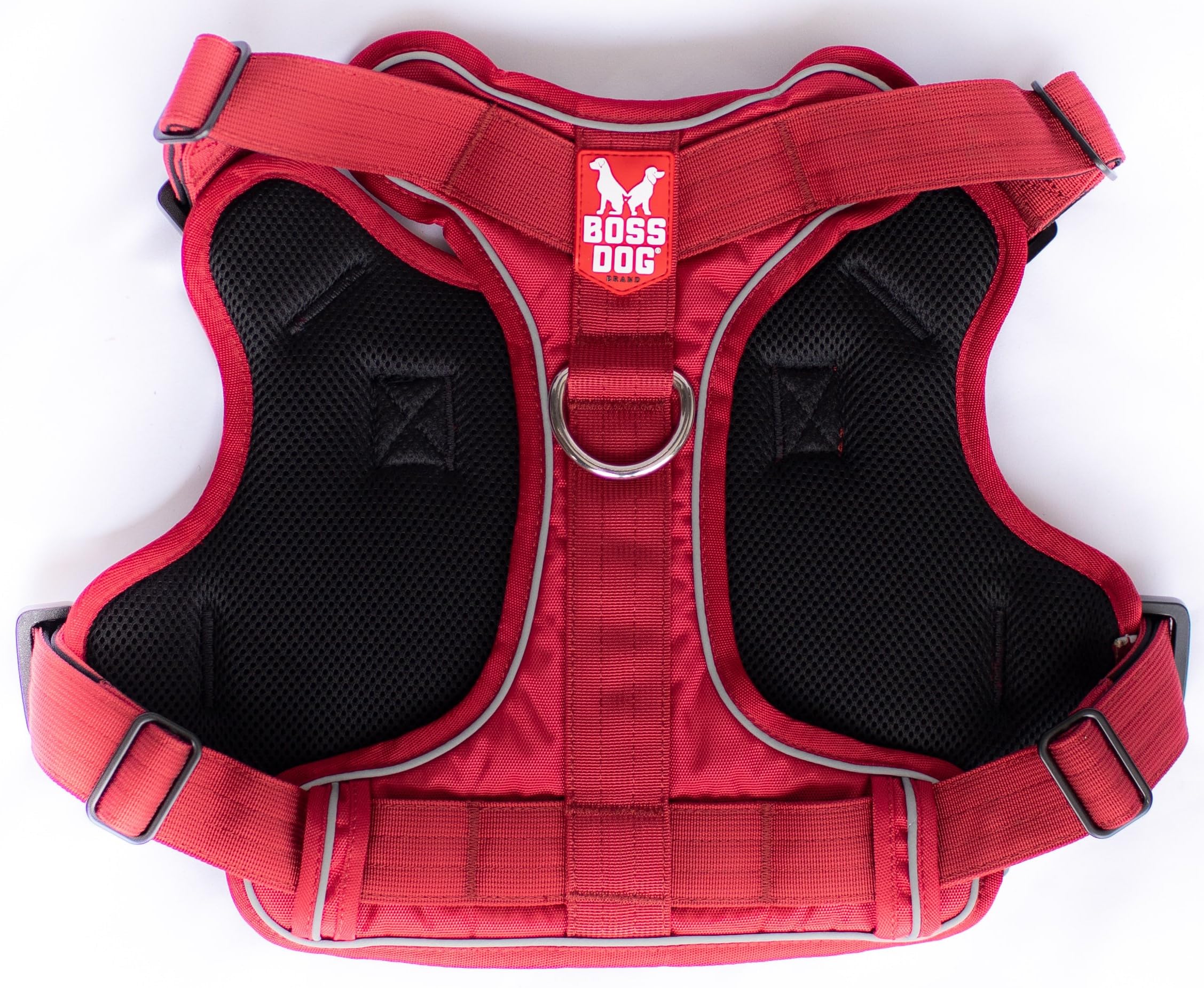 Boss Dog Tactical Harness, Red, Small