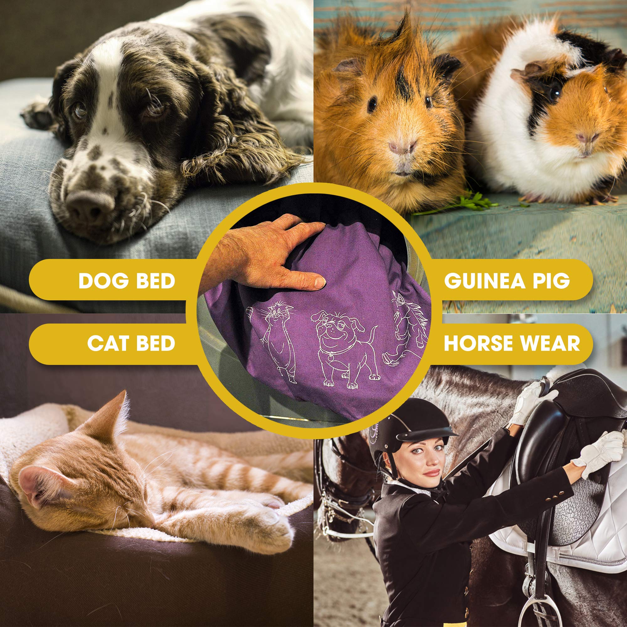 Pet Laundry Bag | Stops Pet Hair Blocking The Washing Machine | Jumbo Size Wash Bag Ideal For Dog Cat Horse Guinea Pig | Hair Remover Safely