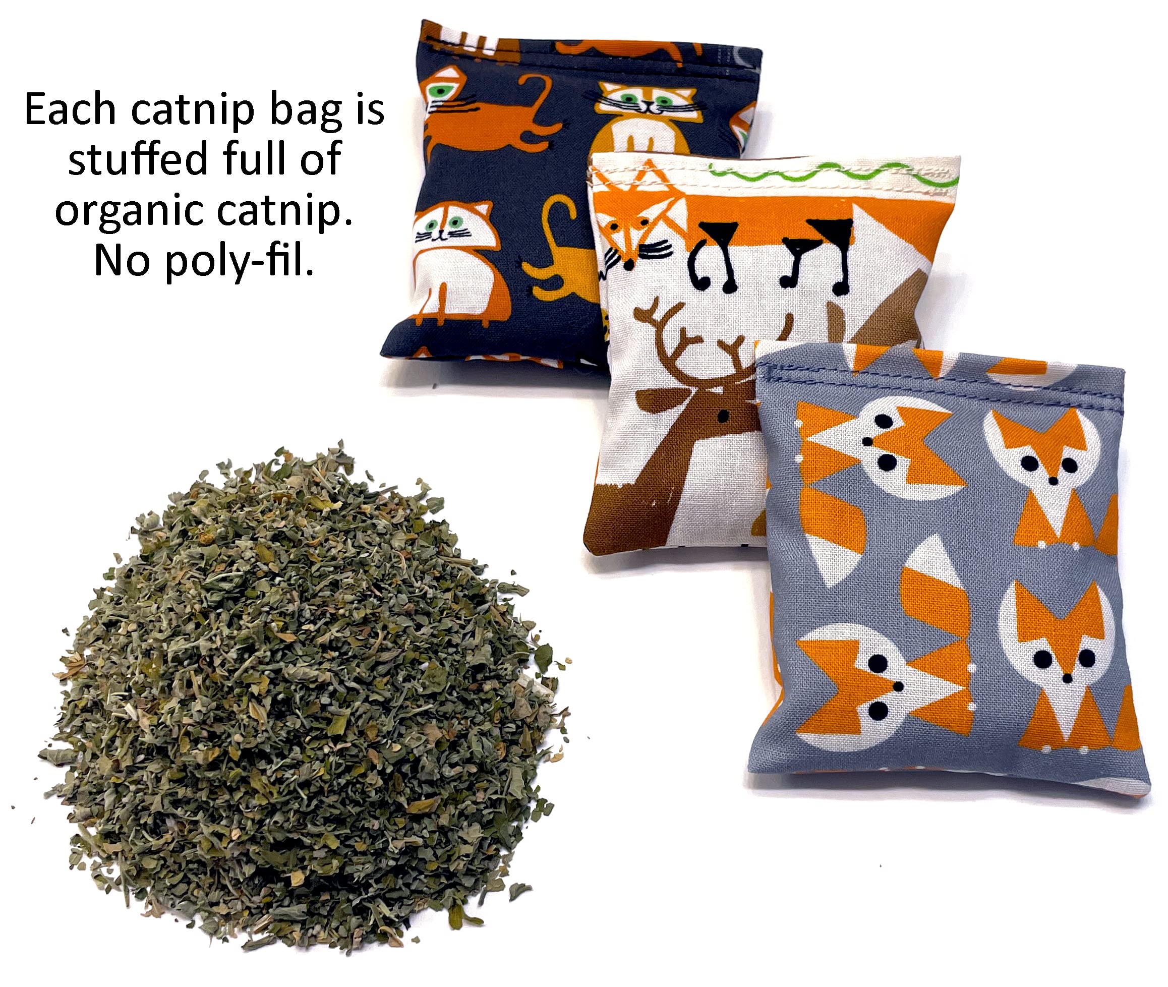 One Organic Catnip Toy From Six Designs, Made With Gots Certified Organic Fabric, Organic Catnip, Organic Thread, Handmade In Th