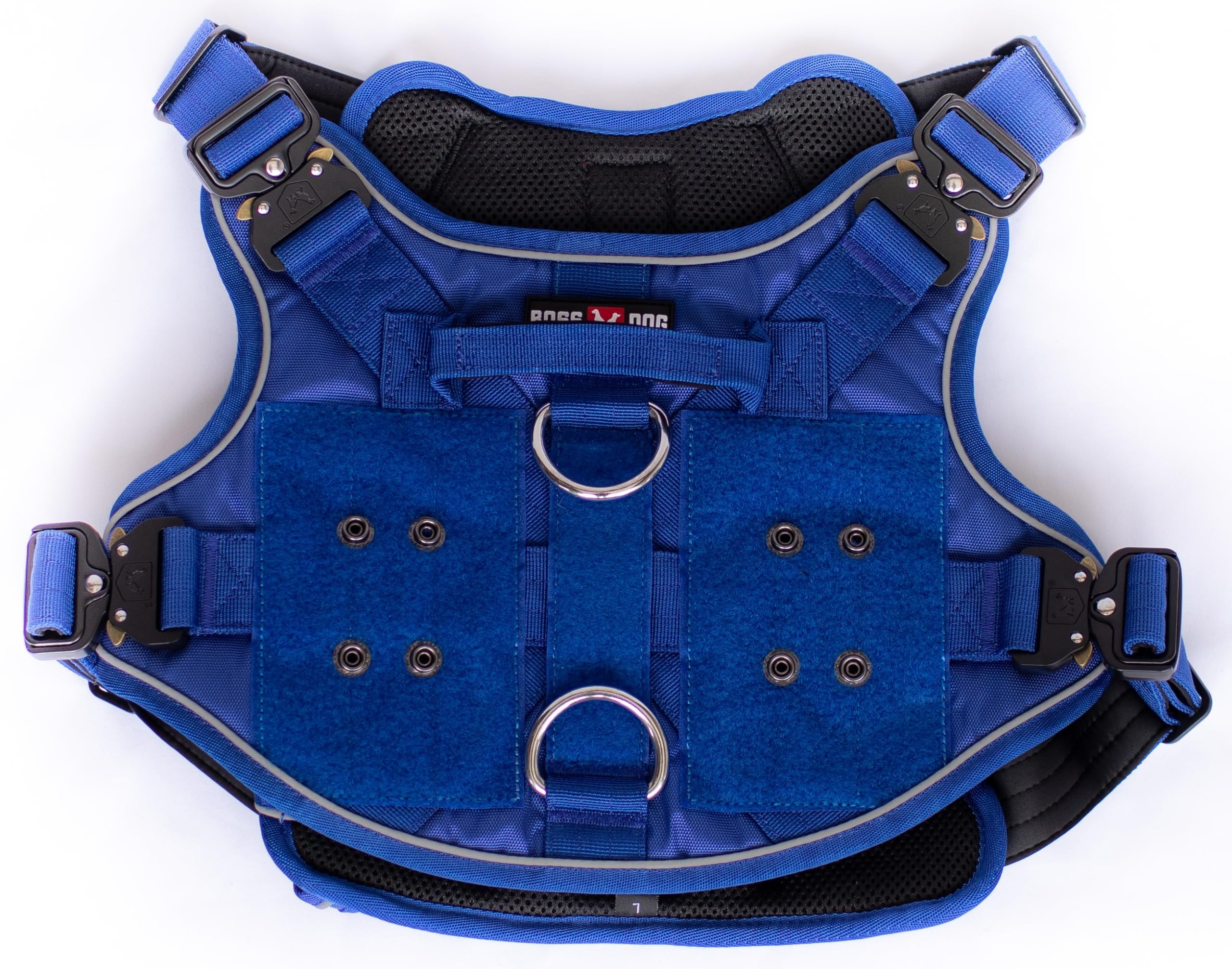 Boss Dog Tactical Harness, Blue, Medium