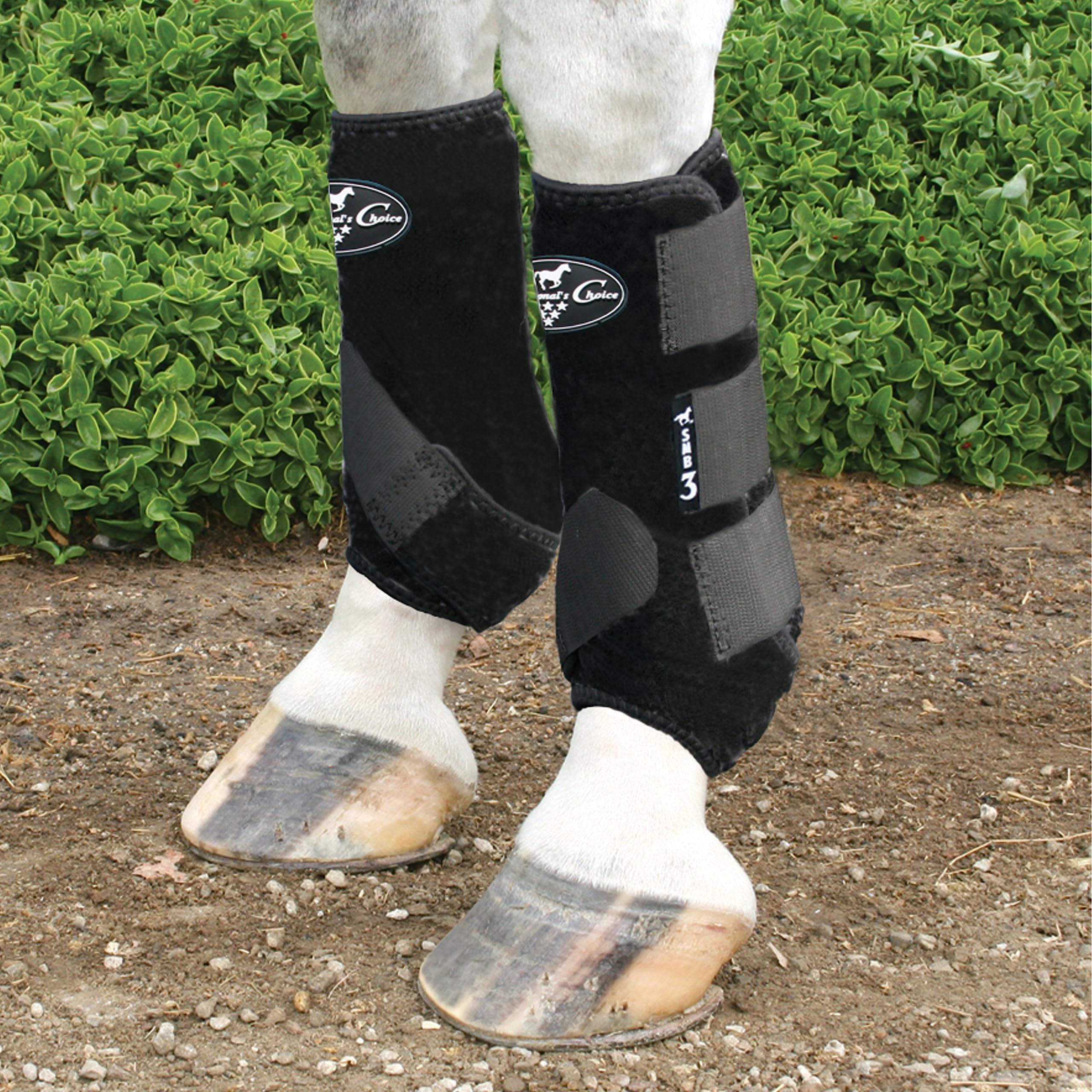 Professional'S Choice Smb-3 Sports Medicine Boot | 360 Degrees Of Impact Protection | Support For The Suspensory System | Value 4-Pack | Medium Black