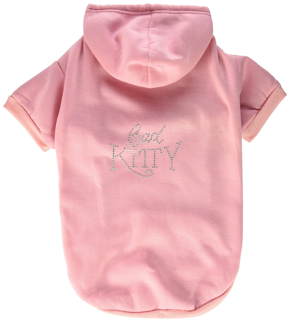Mirage Pet Products 20-Inch Bad Kitty Rhinestud Hoodie, 3X-Large, Pink