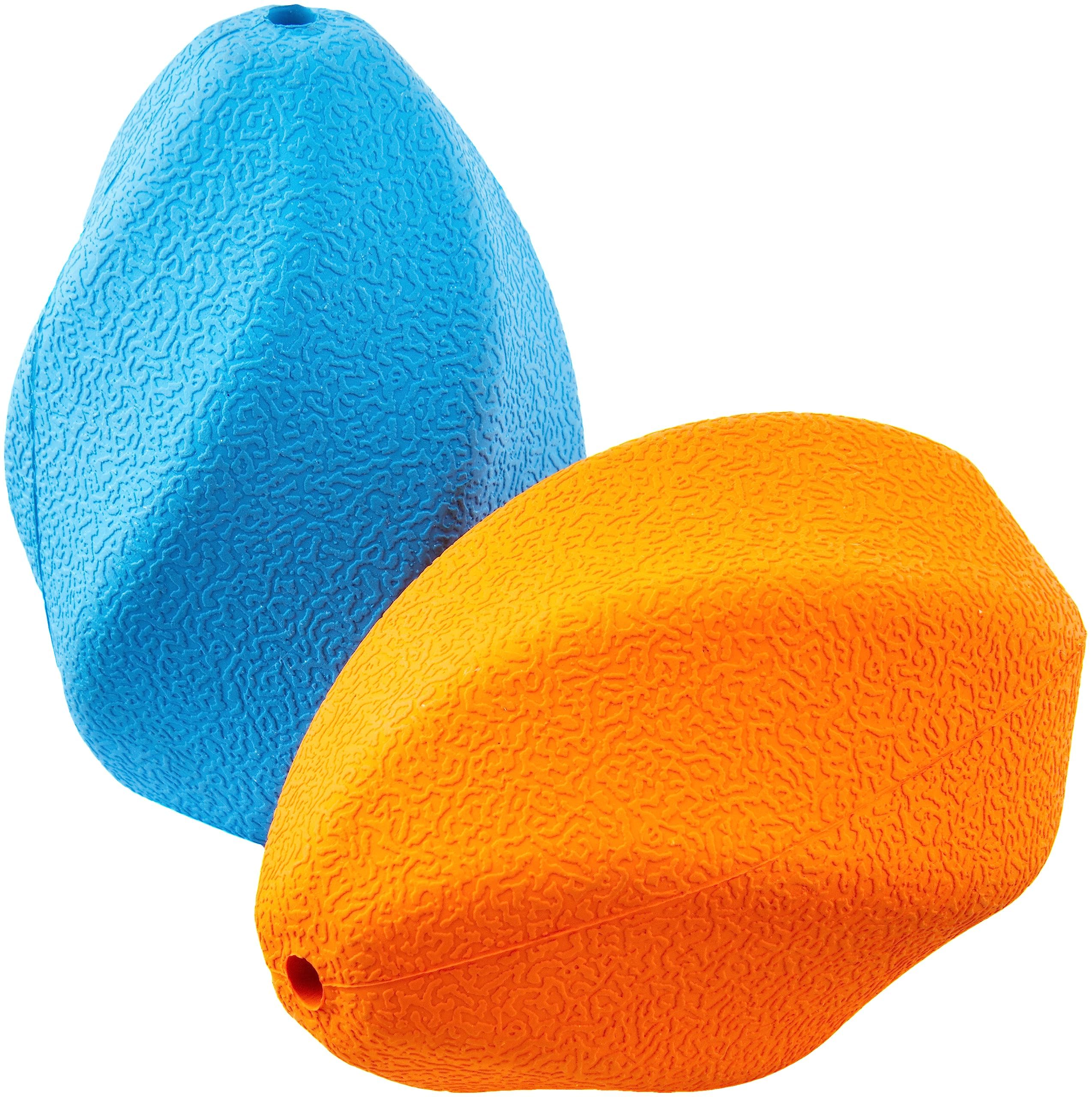 Amazon Basics Dog Treat Dispensing Enrichment Chew Toy, 2-Pack, Large, Multi Color