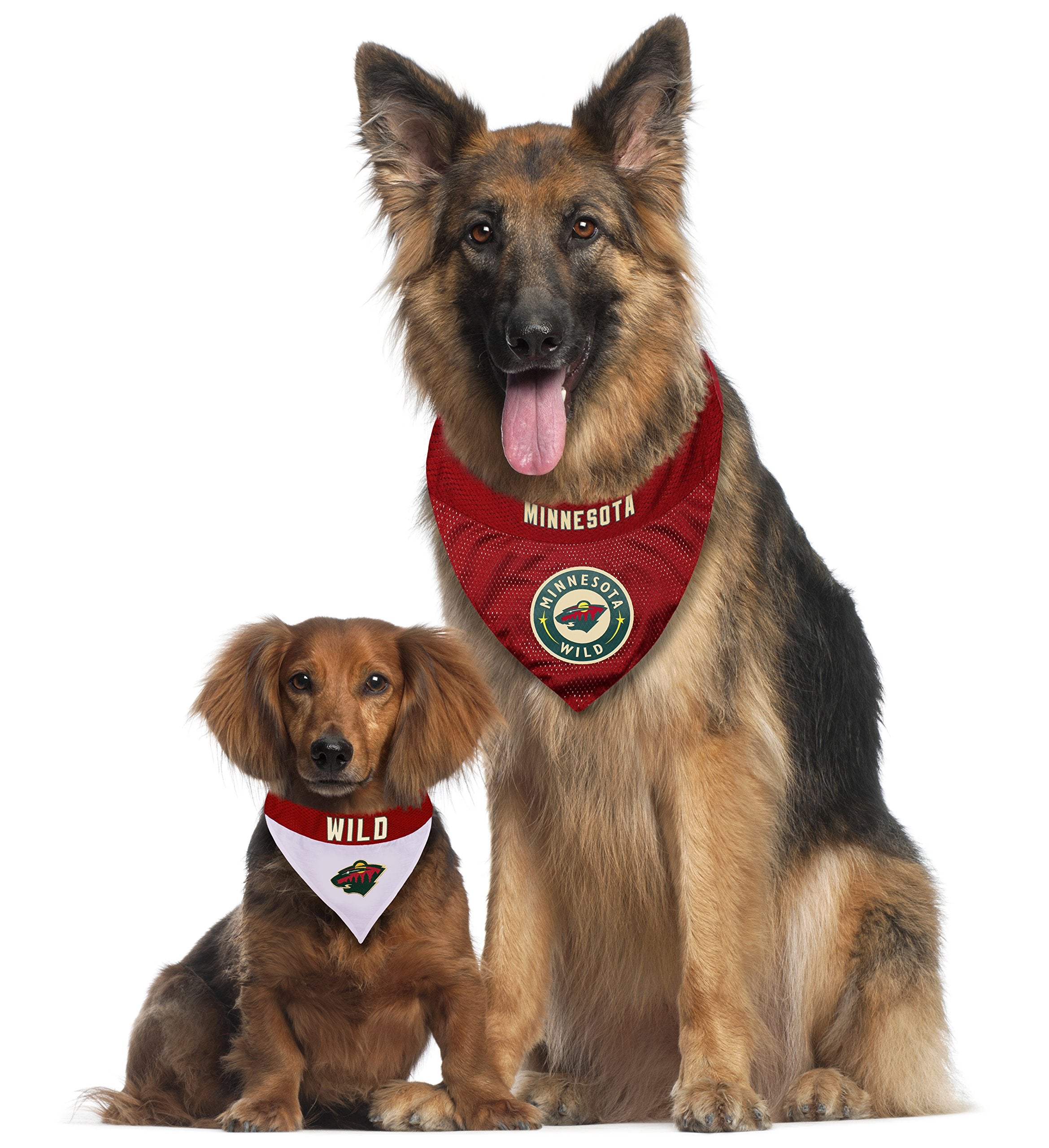 NHL MINNESOTA WILD BANDANA for DOGS & CATS, Small/Medium. - Cute & Stylish Bandana! The Perfect HOCKEY FAN Scarf Bandana, great