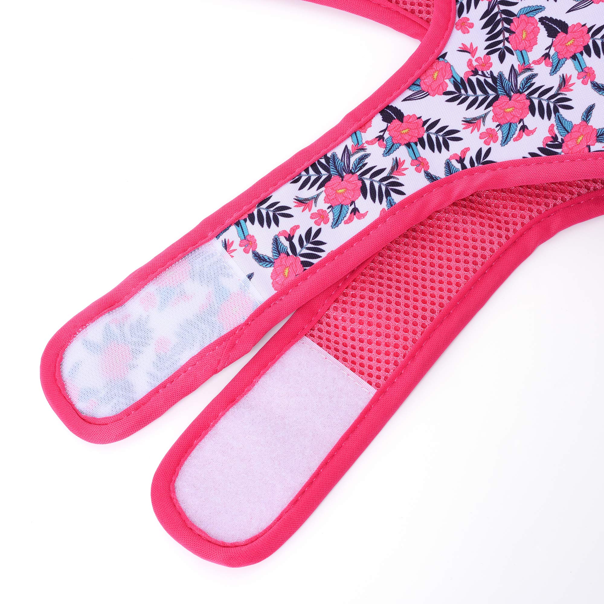 Mile High Life | Easy Get On Air Mesh Vest Harness | Spring Floral Collection | Adjustable Easy Closures Both Neck And Chest |20 Lbs Small Dogs & Cats | Peony S| S Chest Size (16'-18')