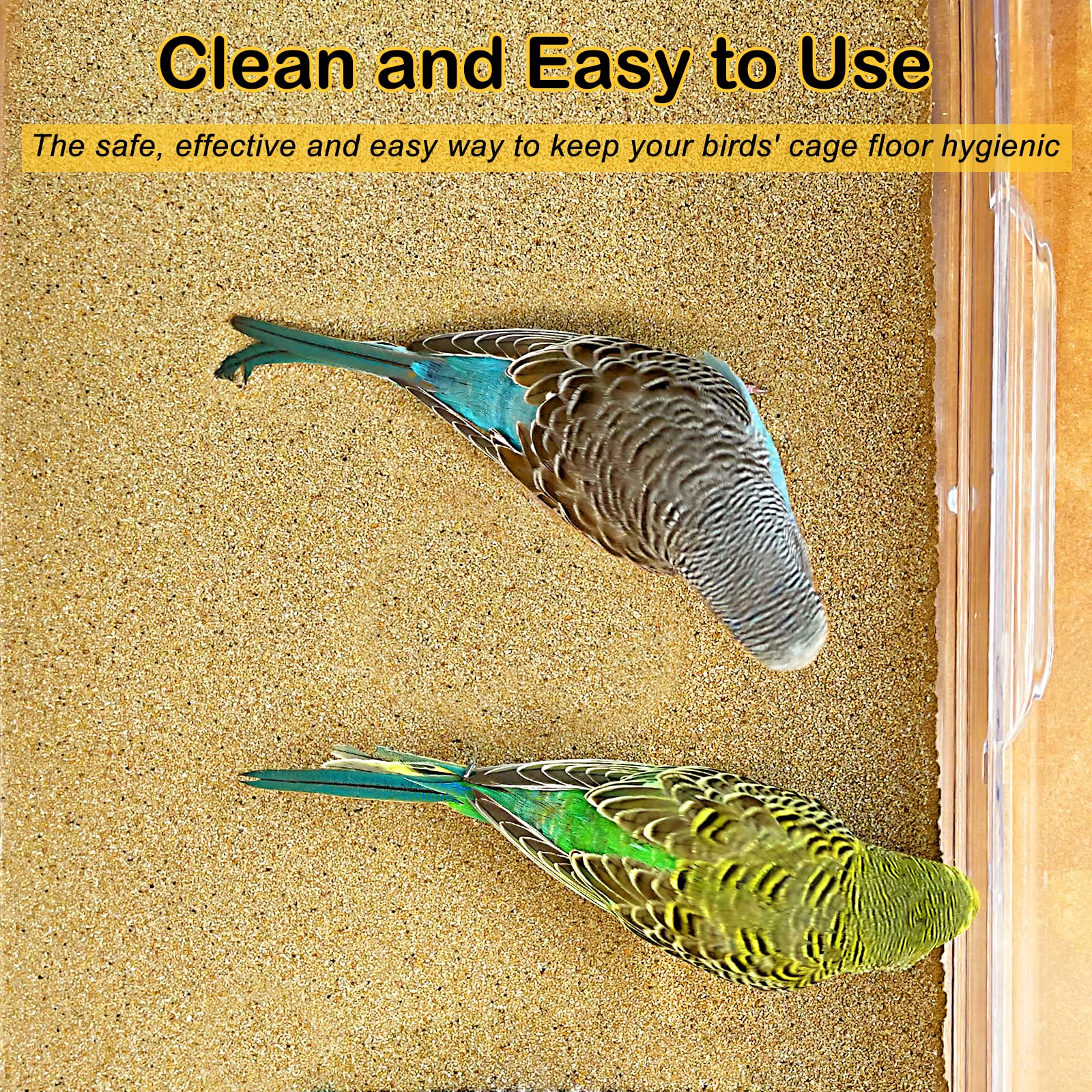 S&X Gravel Paper For Bird Cage 30-Pack 15 X 9.5 Cage Liner Paper  Sand Sheets For Enhanced Hygiene And Bird Health