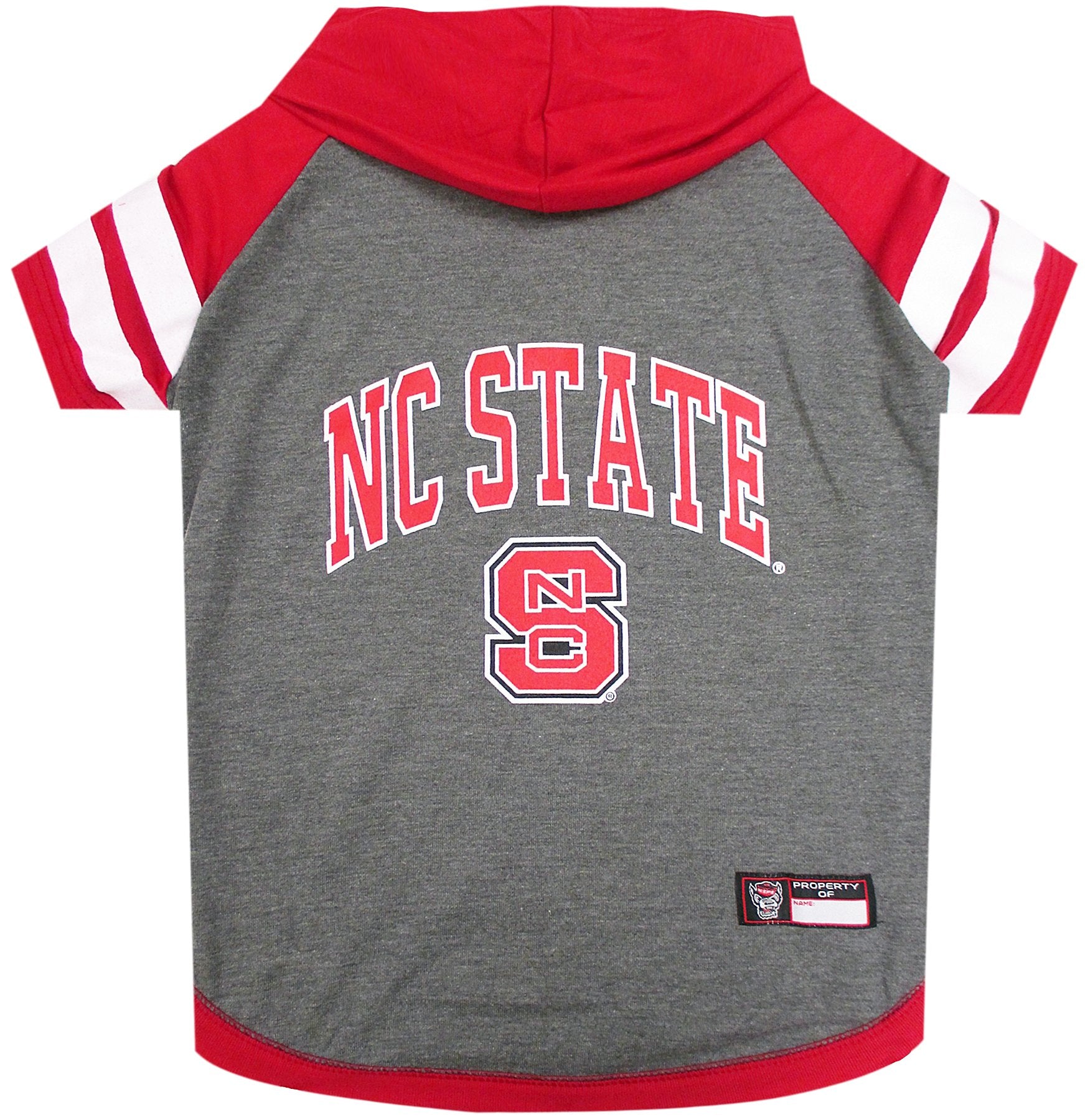 NCAA NORTH CAROLINA STATE WOLFPACK HOODIE for DOGS & CATS, MEDIUM COLLEGIATE Licensed DOG HOODY Tee Shirt. Sports HOODY T-Shirt 