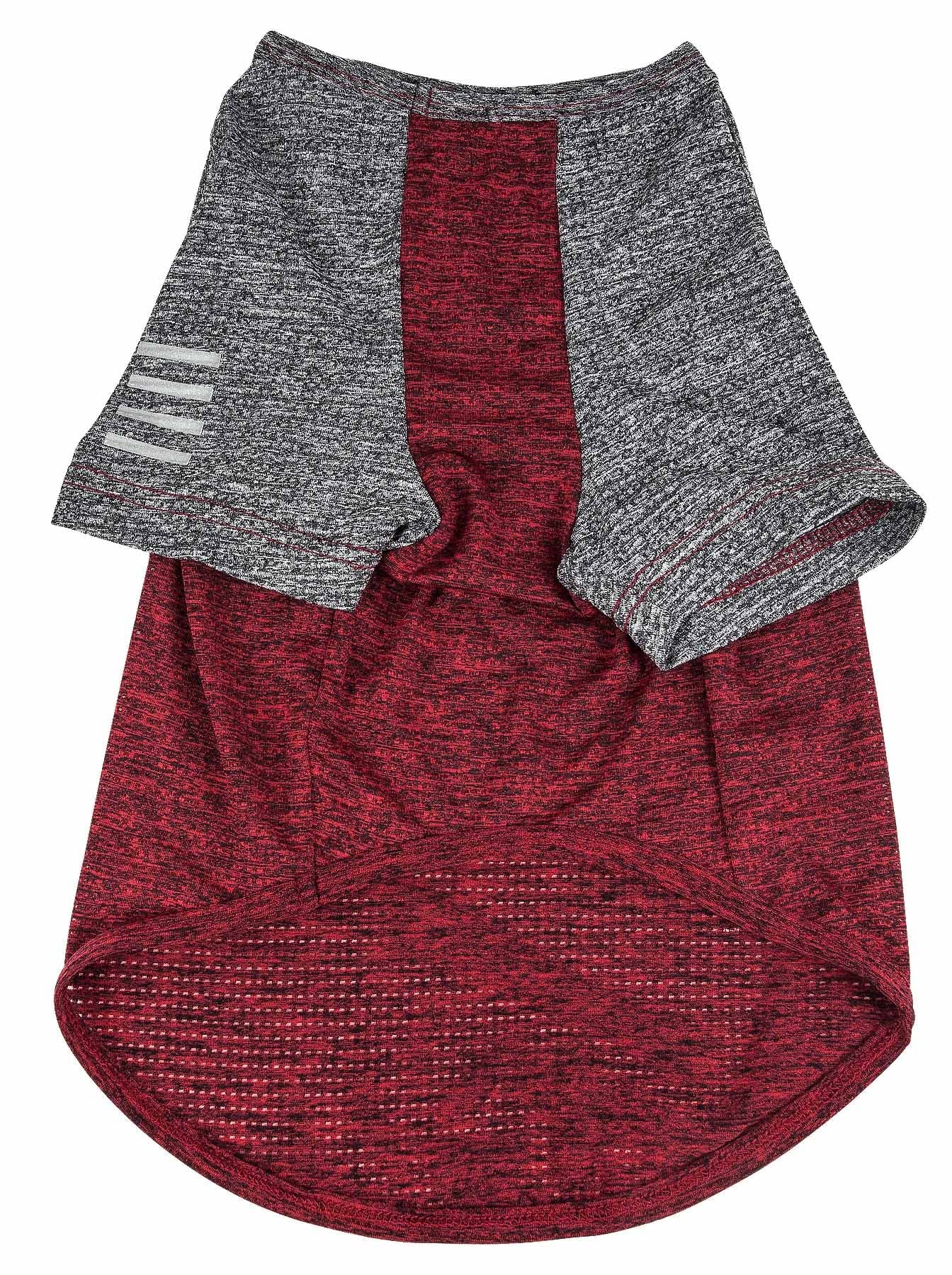 Pet Life Active 'Hybreed' 4-Way Stretch Two-Toned Performance Dog T-Shirt(D0102H7LFW7.)
