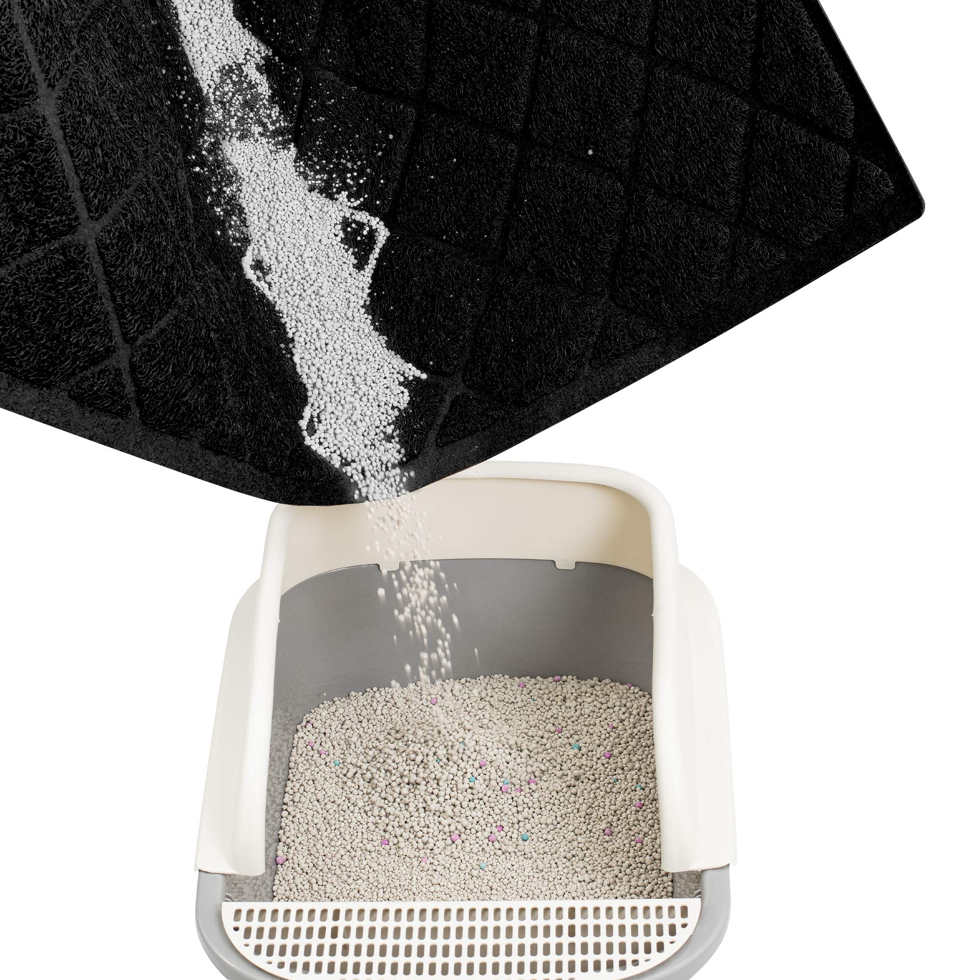 Niubya Premium Cat Litter Mat, 47'' Long X 35'' Wide, Extra Large Size, Waterproof And Non-Slip Design, Gentle On Paws, Easy To