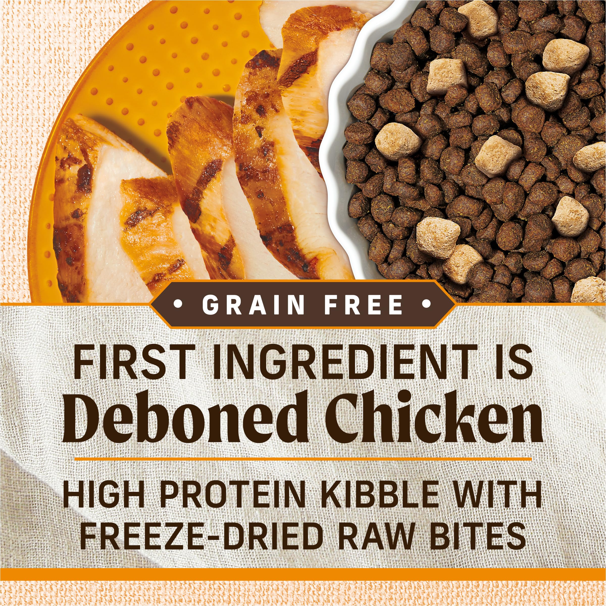 Merrick Lil Plates Grain Free Dry Dog Food For Small Dogs, Chicken And Sweet Potato Kibble With Raw Bites - 10.0 lb. Bag