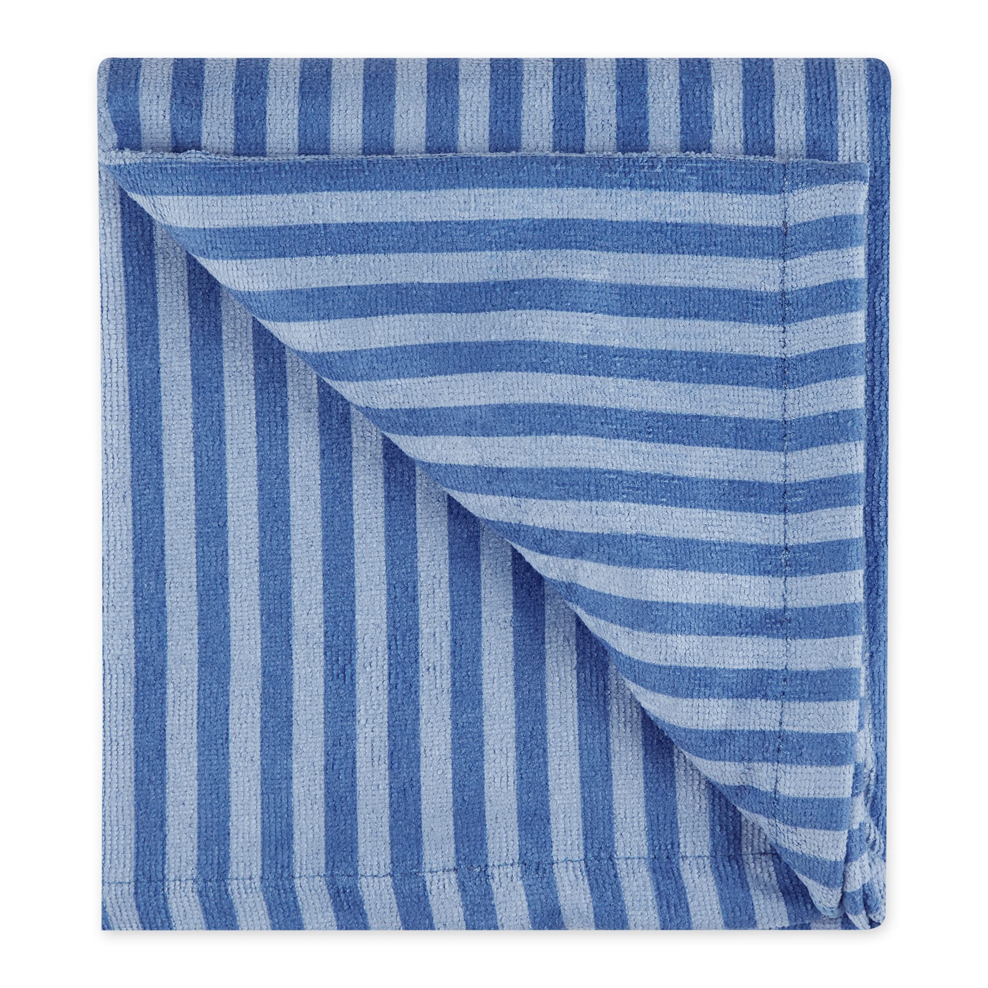 DII Design Embroidered Pet Towel, 44 x 27.5, Striped Blue