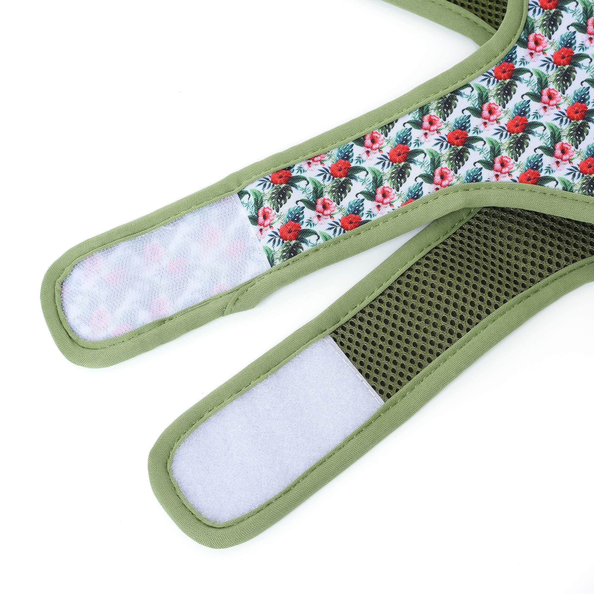 Mile High Life | Easy Get On Air Mesh Vest Harness | Spring Floral Collection | Adjustable Easy Closures Both Neck And Chest |20 Lbs Small Dogs & Cats | Wild Rose | Xs Chest Size (14'-16')