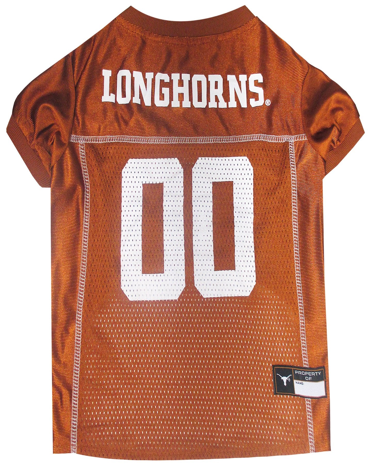 Pets First NCAA College Texas Longhorns Mesh Jersey for DOGS & CATS, Size X-Large, Licensed Dog Jersey with your Favorite Footba