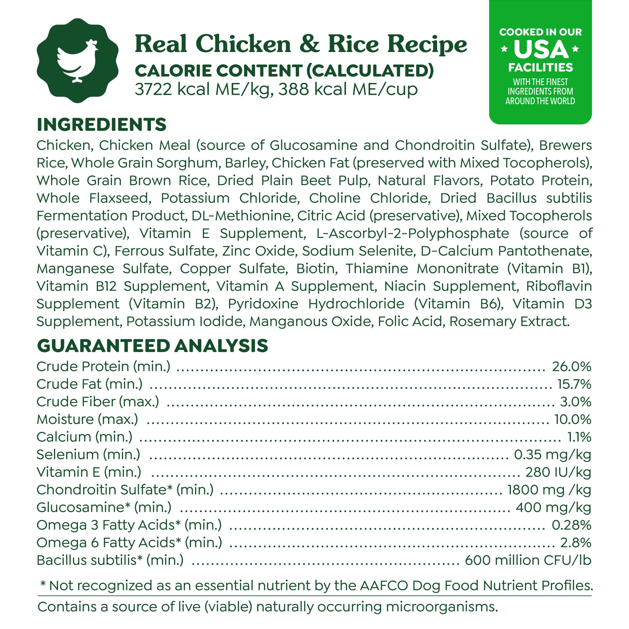 Greenies Smart Essentials Adult High Protein Dry Dog Food Real Chicken & Rice Recipe, 6 lb. Bag