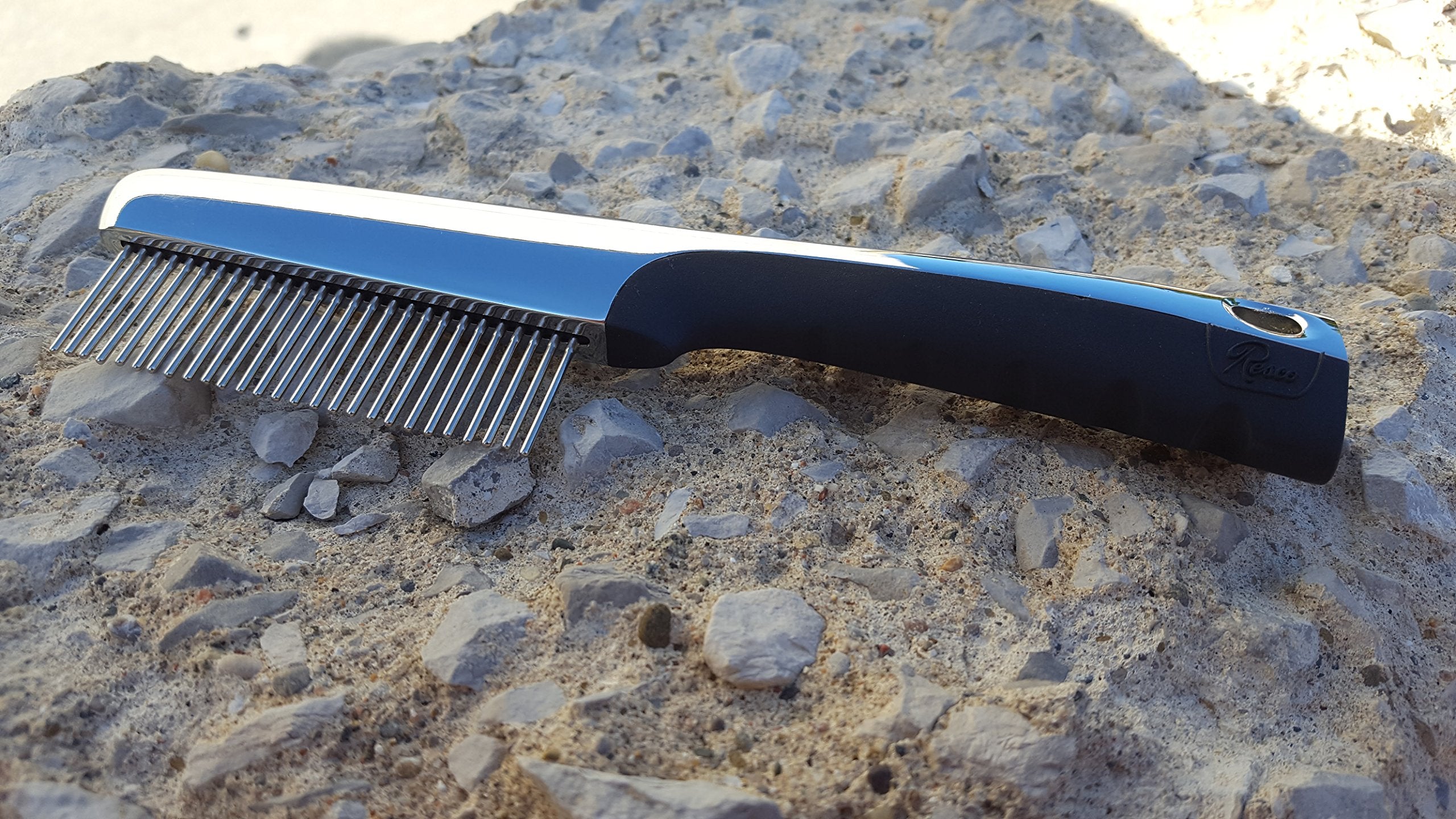 Resco Professional Anti-Static Dog, Cat, And Pet Rotating Pin Comb, Best For Removing Knots And Mats