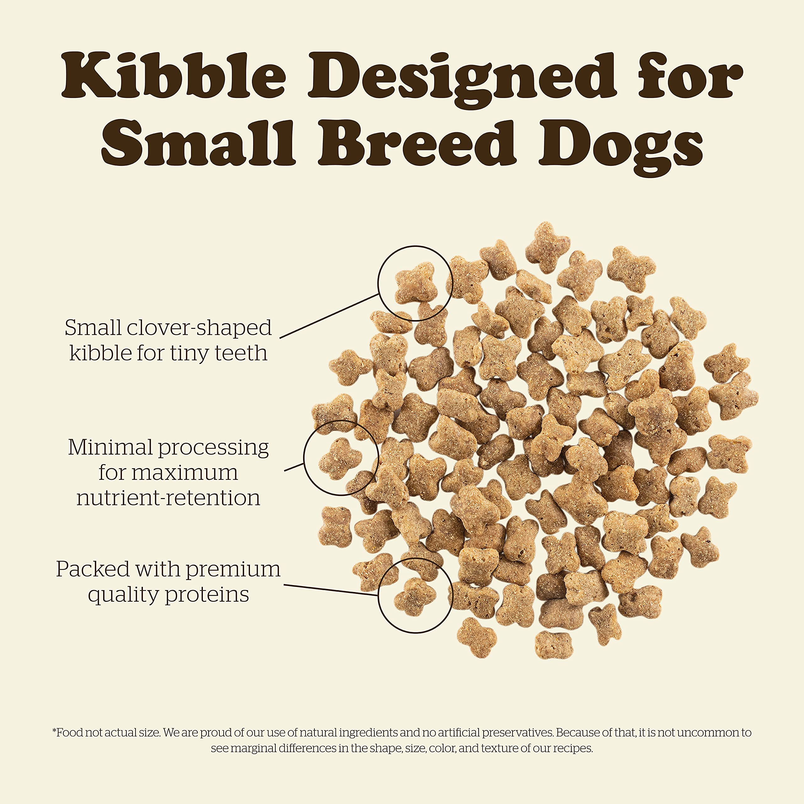 Now Fresh Grain-Free, Dry Dog Food, Small Breed Kibble, Real Meat and Fish, Turkey, Salmon and Duck Senior Recipe, 6 lb Bag