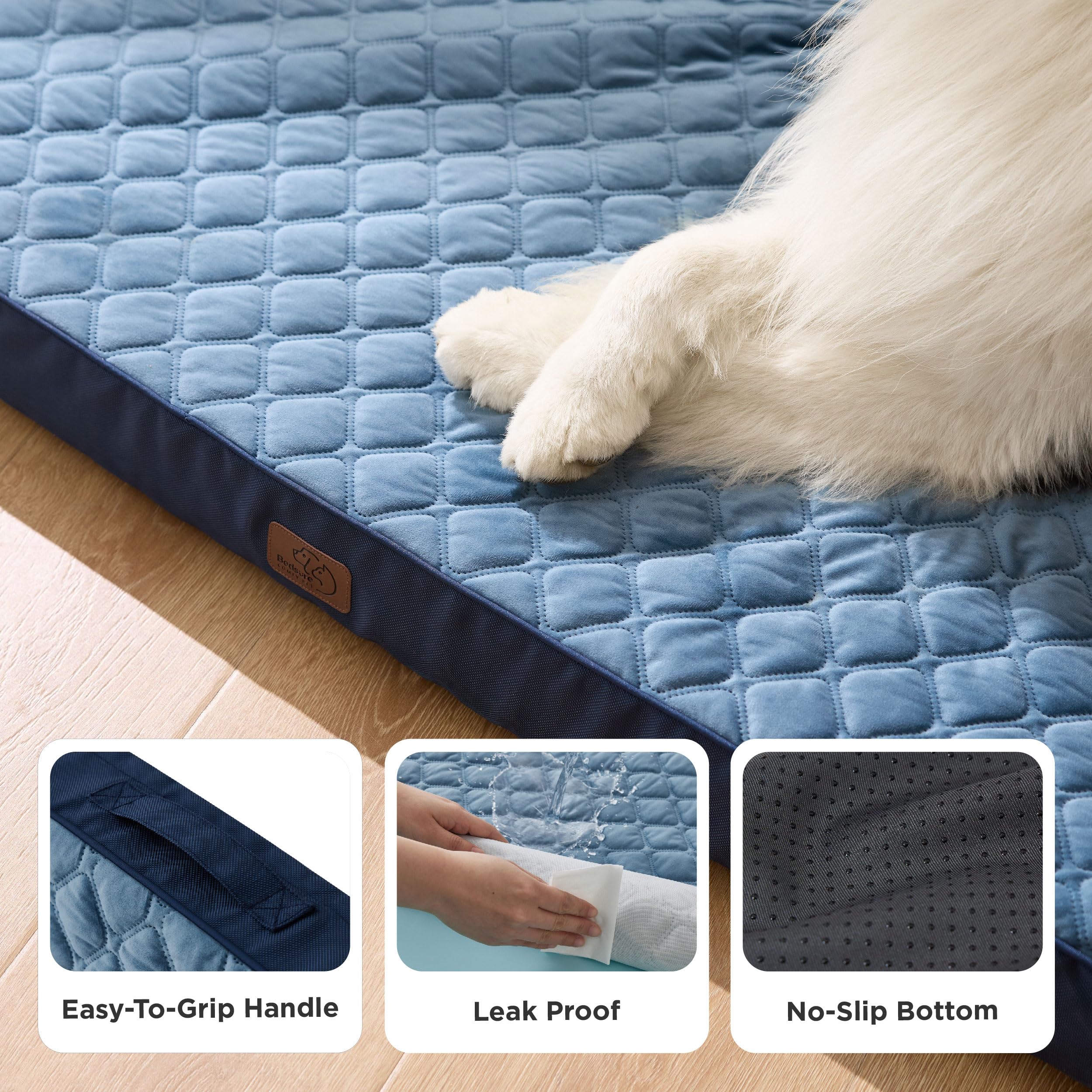 Bedsure Orthopedic Dog Bed For Extra Large Dogs And Crate - Thick Memory Foam Pet Mattress With Removable Washable Cover And Egg