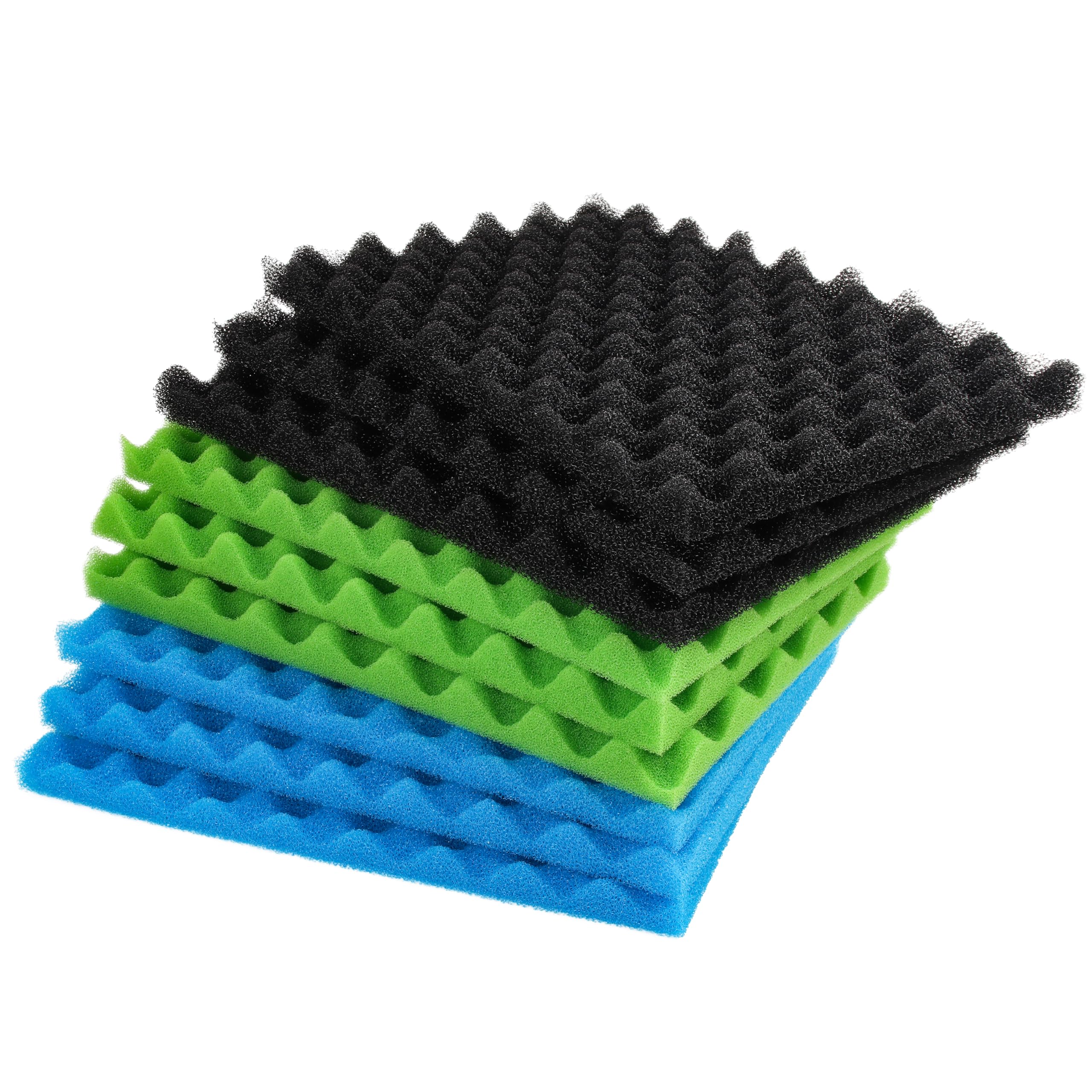 Ltwhome Fish Pond Foam Filter Sponge Set 17' X 11' Media (Pack Of 3 Sets)