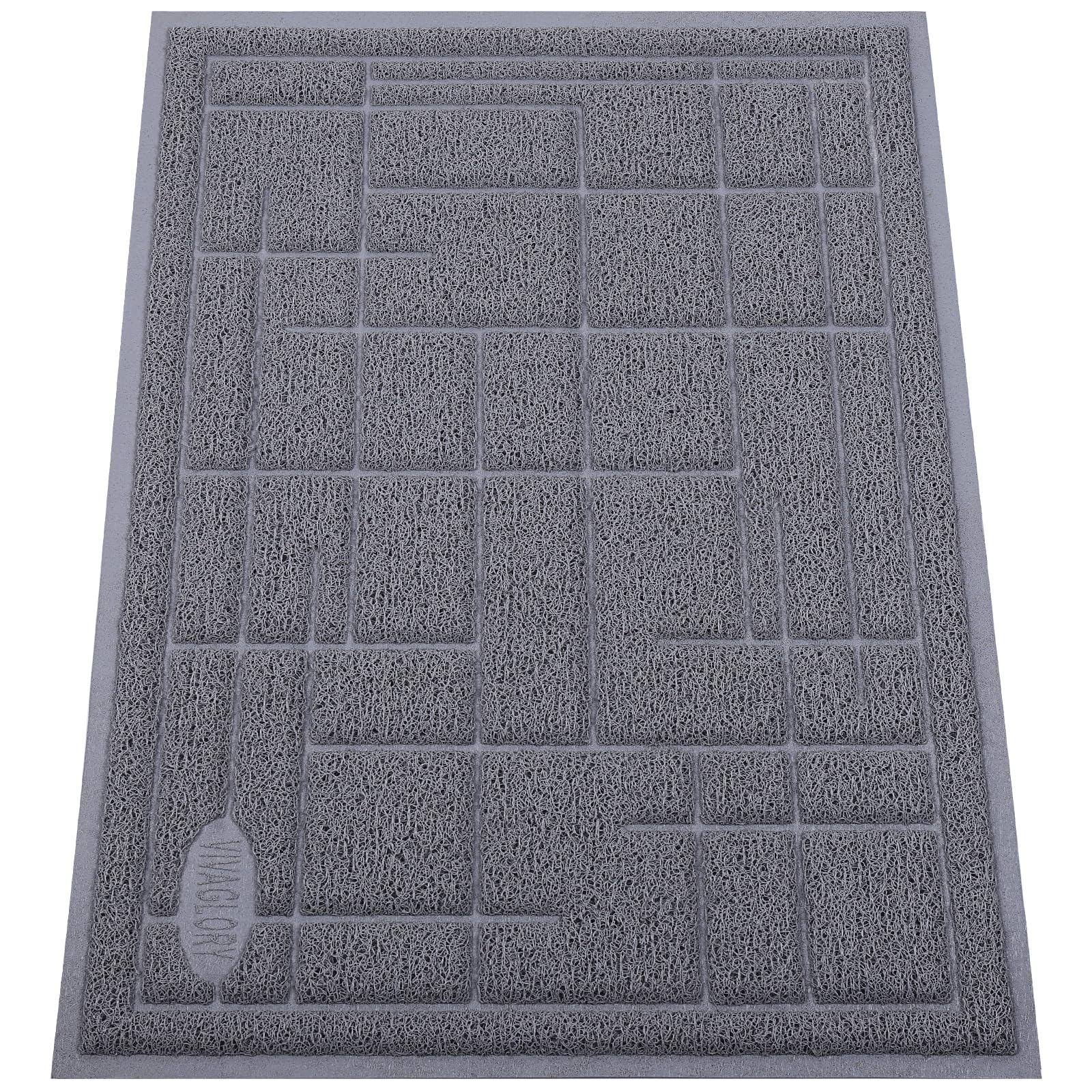 VIVAGLORY Cat Litter Mat for Catching Litter, Cats Litter Rug Catcher, Waterproof Pet Feeding Food Mats for Kitty Dog Small Anim