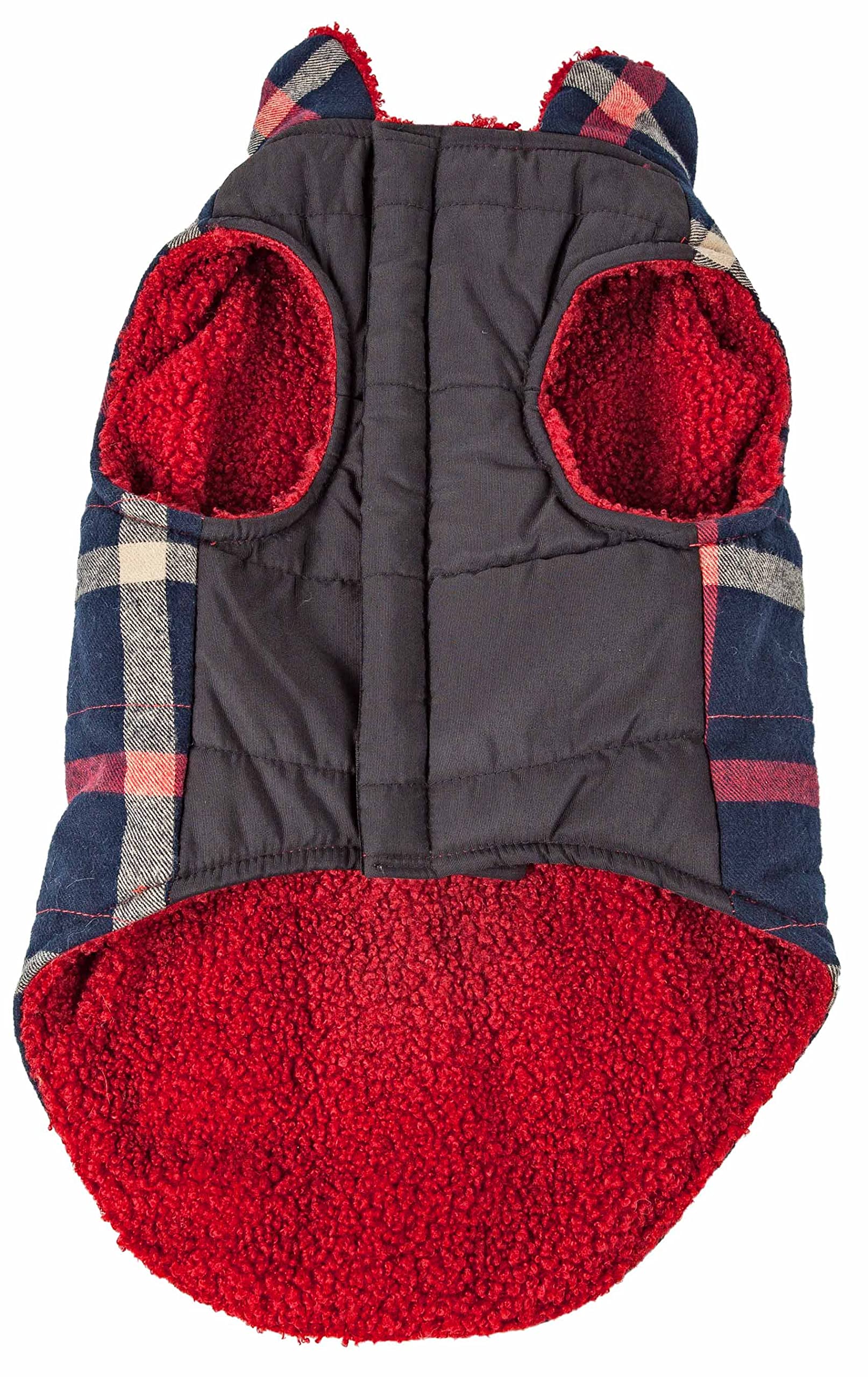 Pet Life Allegiance Classical Plaided Insulated Dog Coat Jacket(D0102H70ZR7.)