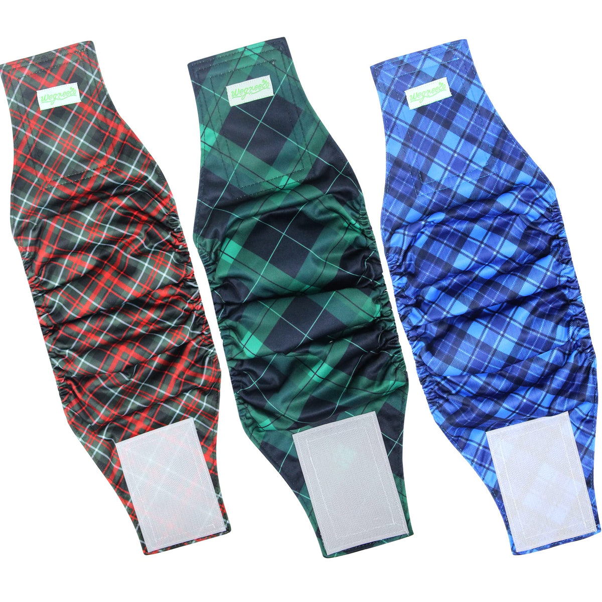 Wegreeco Washable Male Dog Belly Band (Stylish Pattern)- Pack Of 3 - Christmas Washable Male Dog Belly Wrap, Dog Diapers Male (B