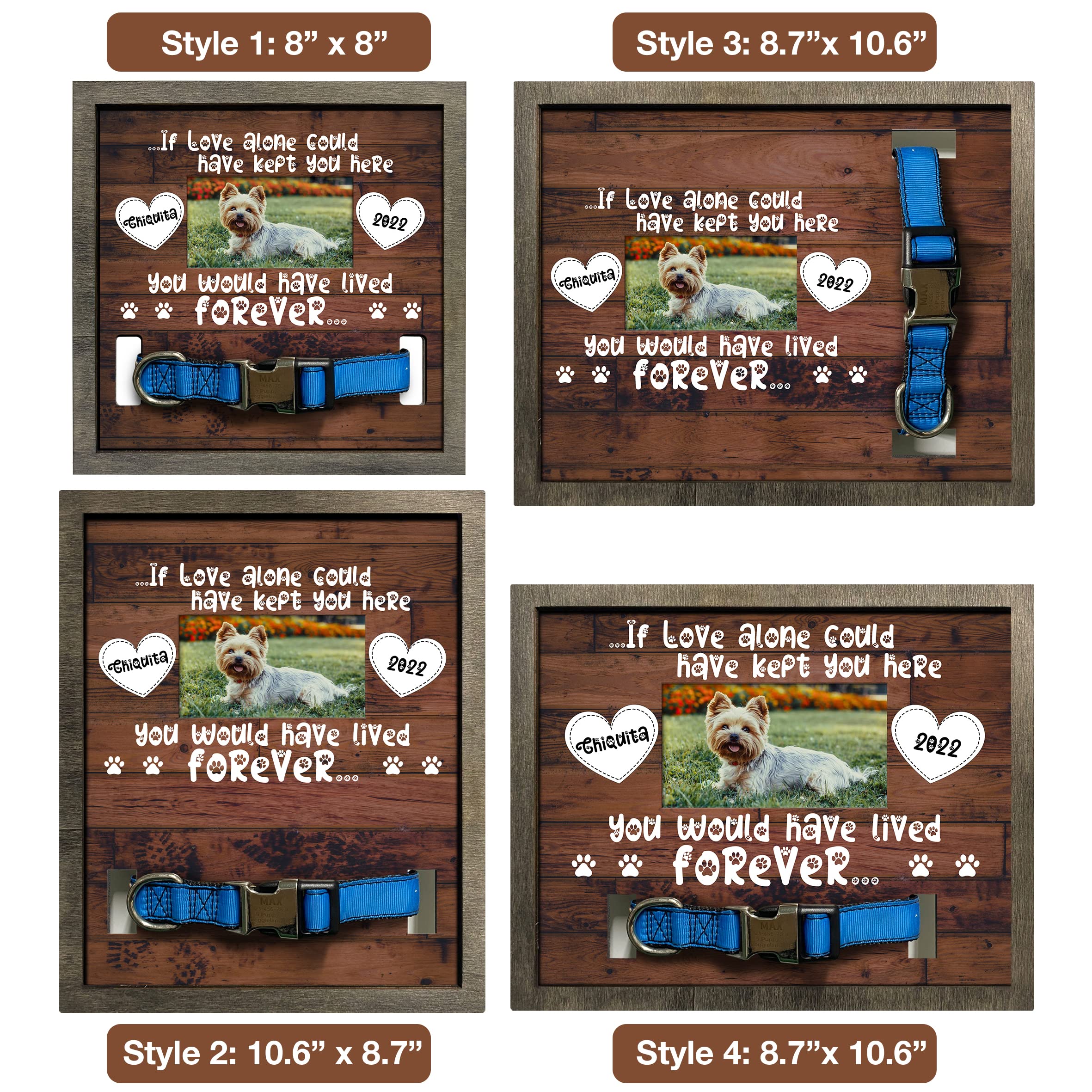 Bfigift Personalized Dog Memorial Picture Frame Collar Gifts Pawprints Pet Loss Remembrance Gifts For Loss Of Loved Ones Pet Loss Plaque In Loving Memory Of Dog Cat Plaque For Your Loss Sympathy Decor