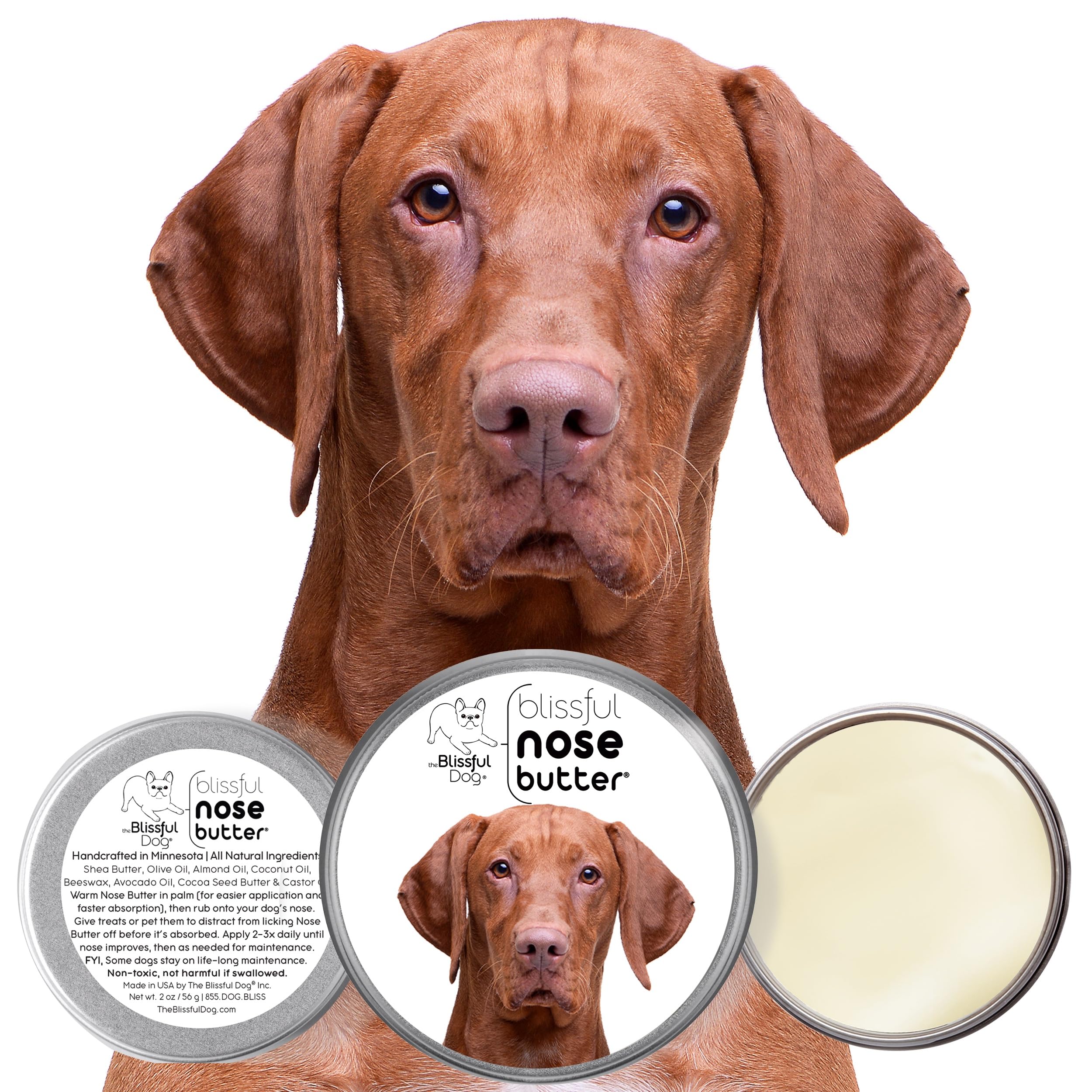 The Blissful Dog Vizsla Unscented Nose Butter, 2-Ounce