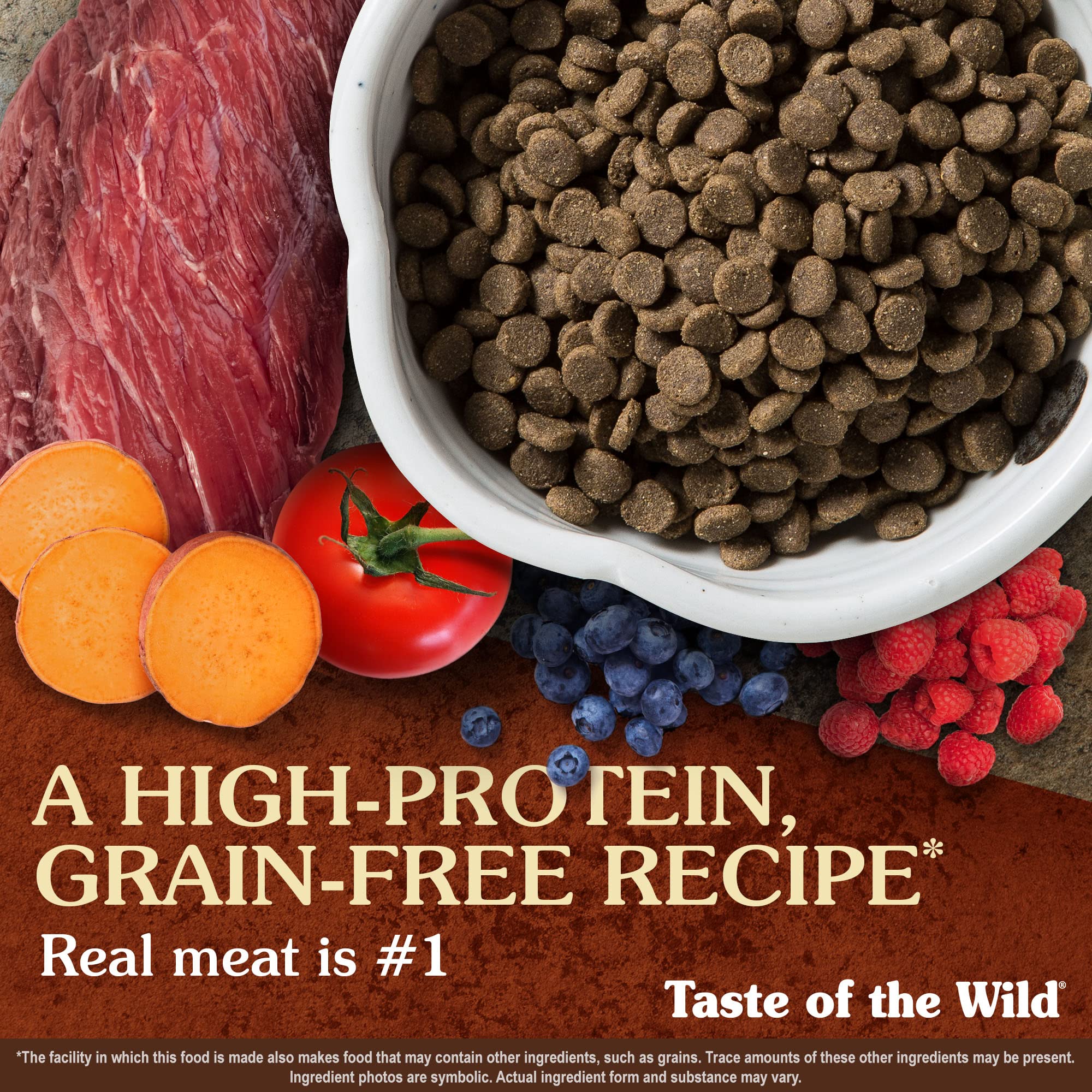Taste of the Wild High Prairie Canine Grain-Free Recipe with Roasted Bison and Roasted Venison Adult Dry Dog Food, Made with Hig
