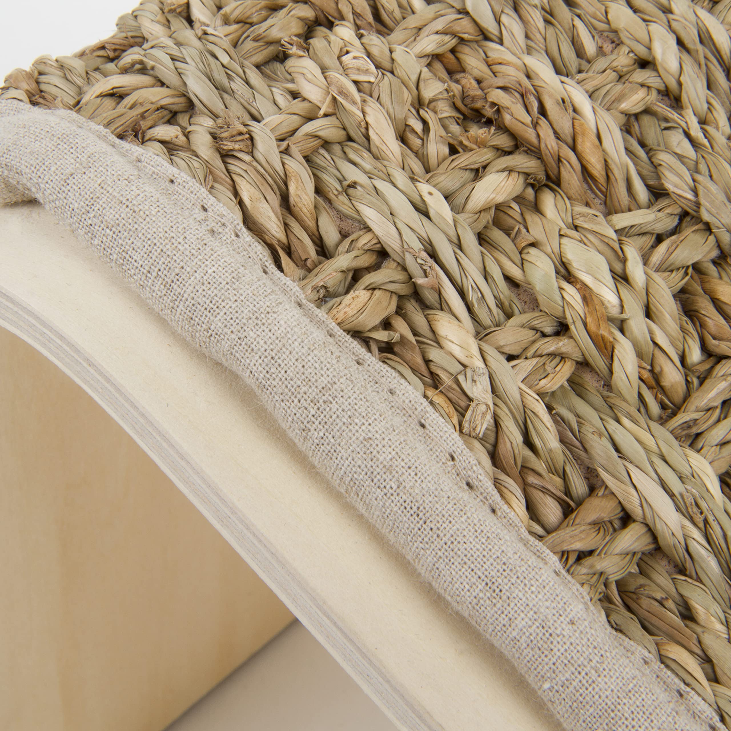 Petlinks Sea Ramp Seagrass Cat Scratcher with Catnip - Random Color, One Size, Angled Design for Cats