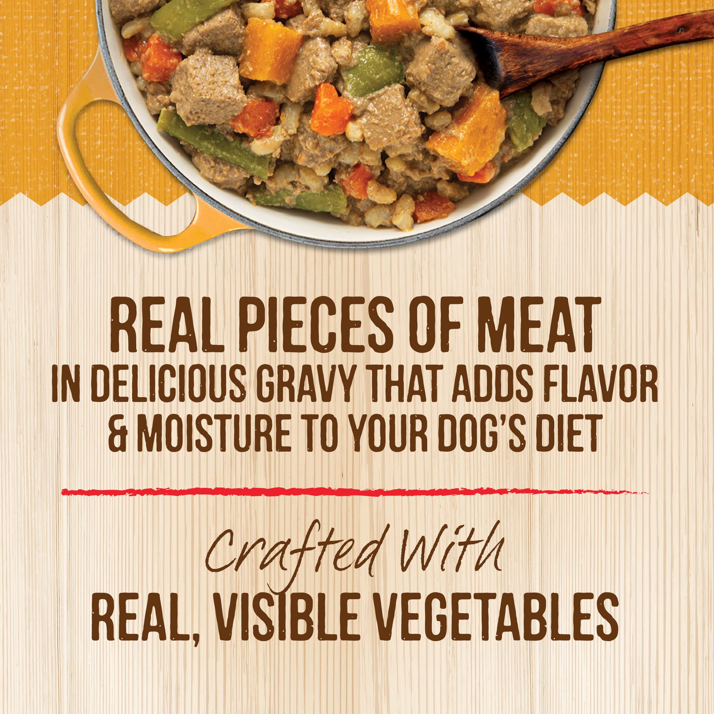 Merrick Kitchen Comforts Wet Dog Food Gravy, Variety Pack Real Meat and Brown Rice Dog Food with Grains - (Pack of 1) 9.5 lb. Ca