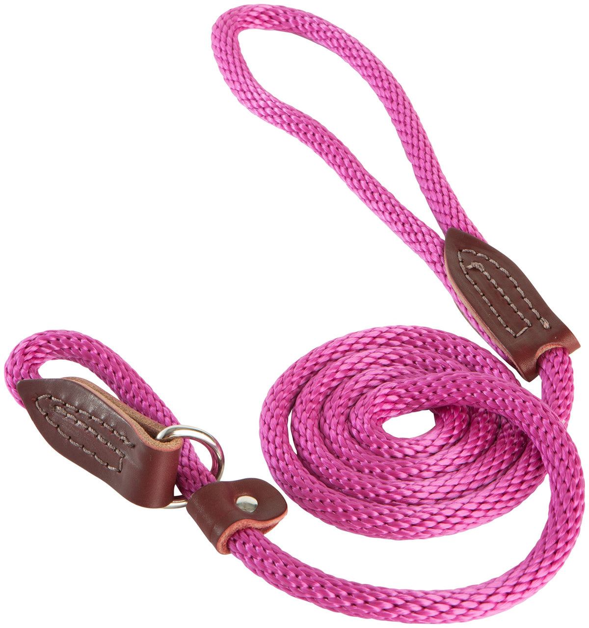 Omnipet British Rope Slip Lead For Dogs, 4', Raspberry