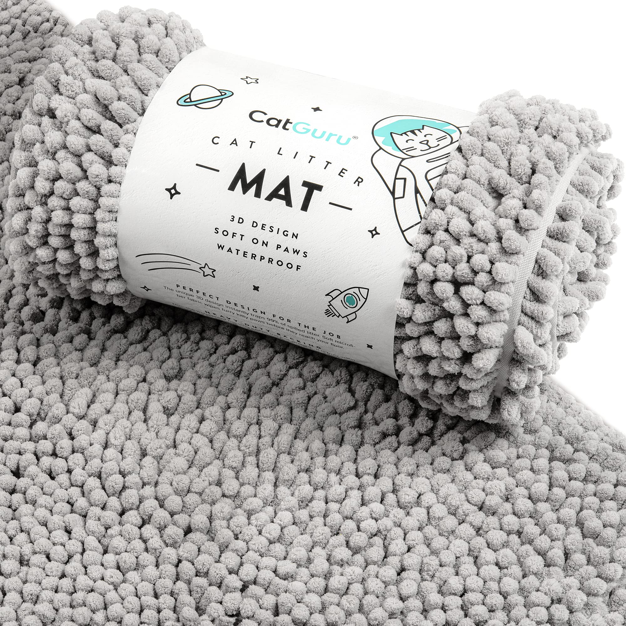 CatGuru Cat Litter Mat, Medium, Extra Large, XXL, Waterproof Litter Box Mat, Non Slip Kitty Litter Mat, Machine Washable Litter 