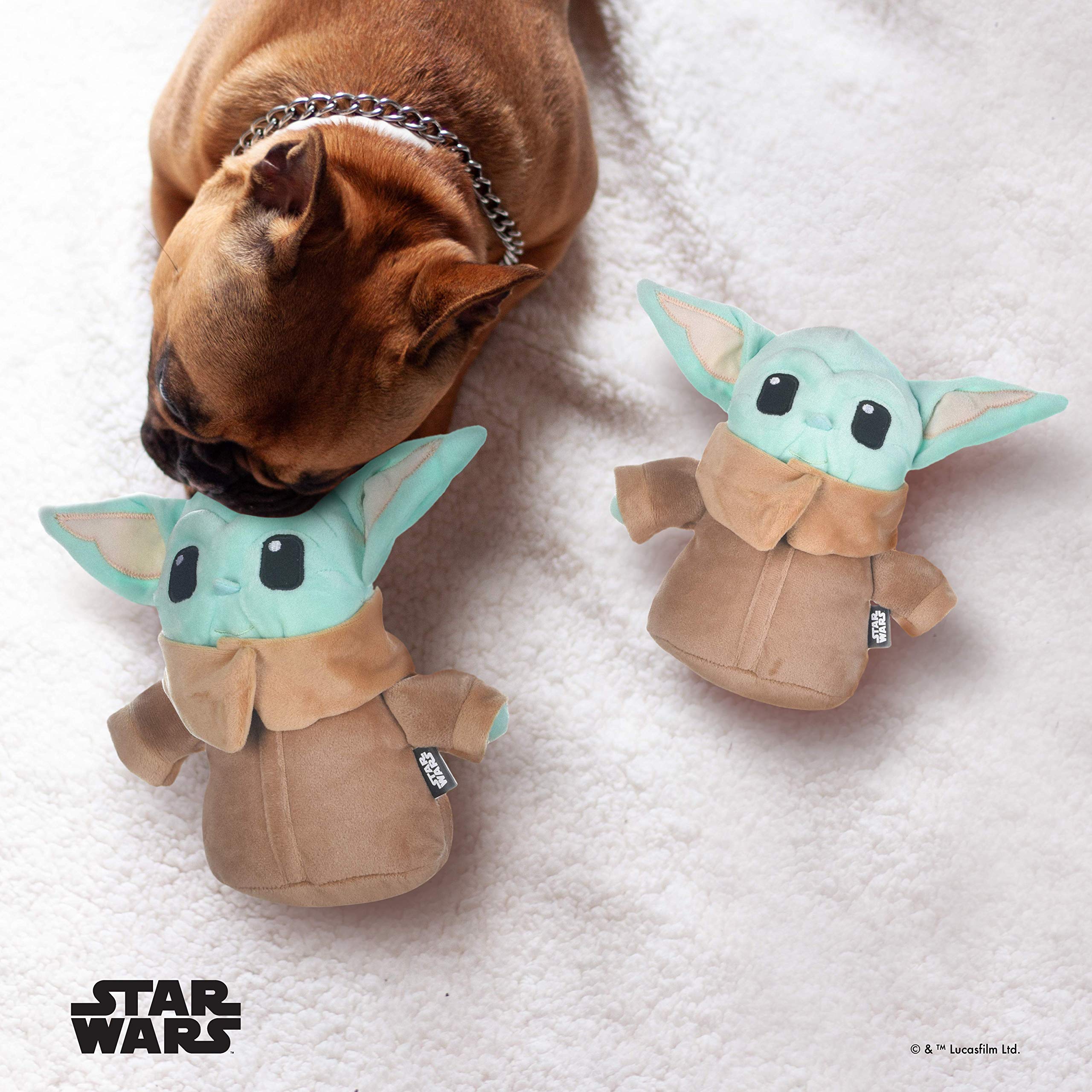 Star Wars Mandalorian The Child Plush Figure Dog Toy | 6 Inch Small Dog Toy from Star Wars the Mandalorian - Soft and Plush Dog