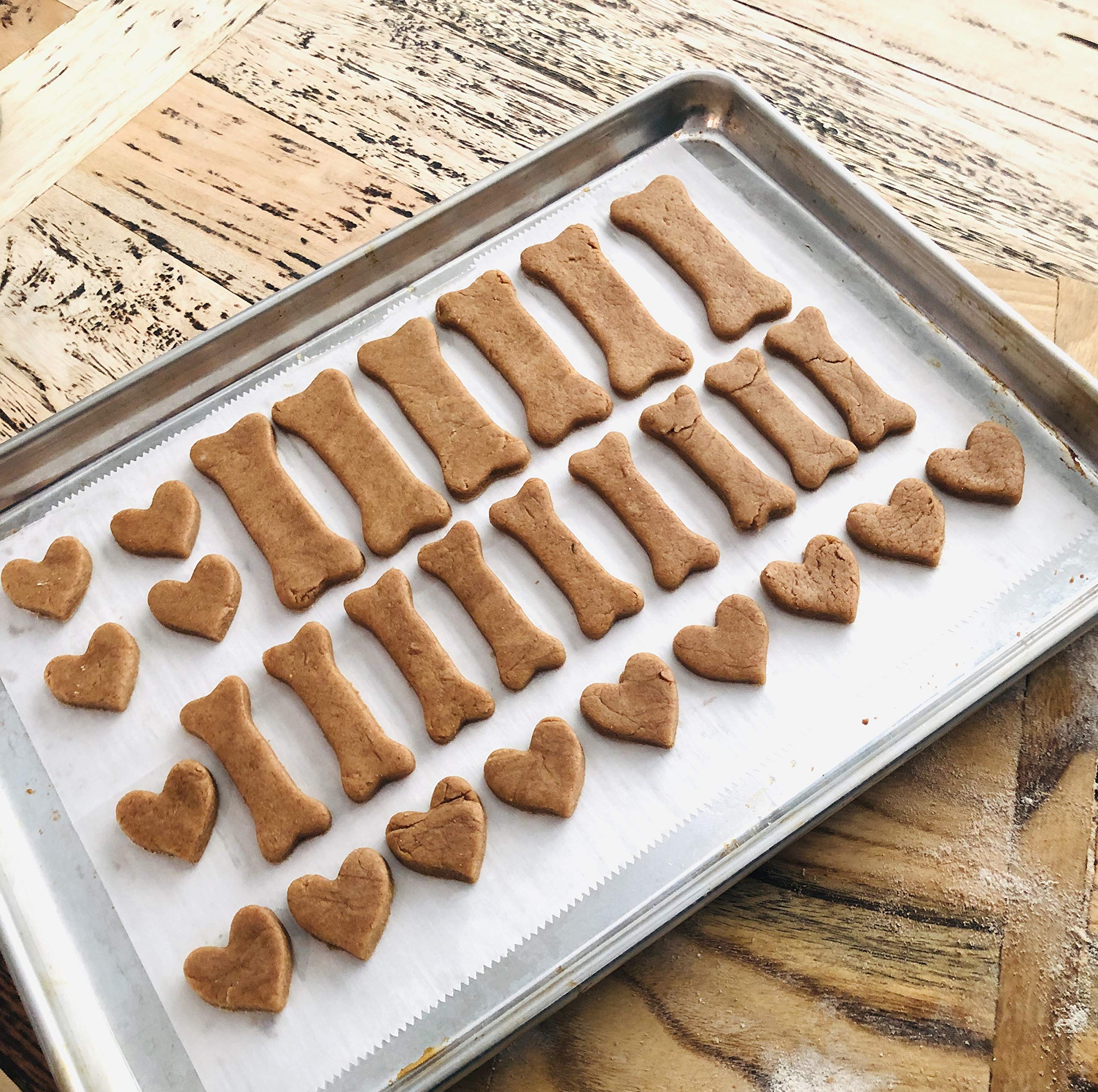 Hapinest Make Your Own Homemade Dog Treats Kit, Dog Treat Maker, Dog Cookie Cutters, 24 Gift Bags & Tags, Dog Biscuit Roller & 3