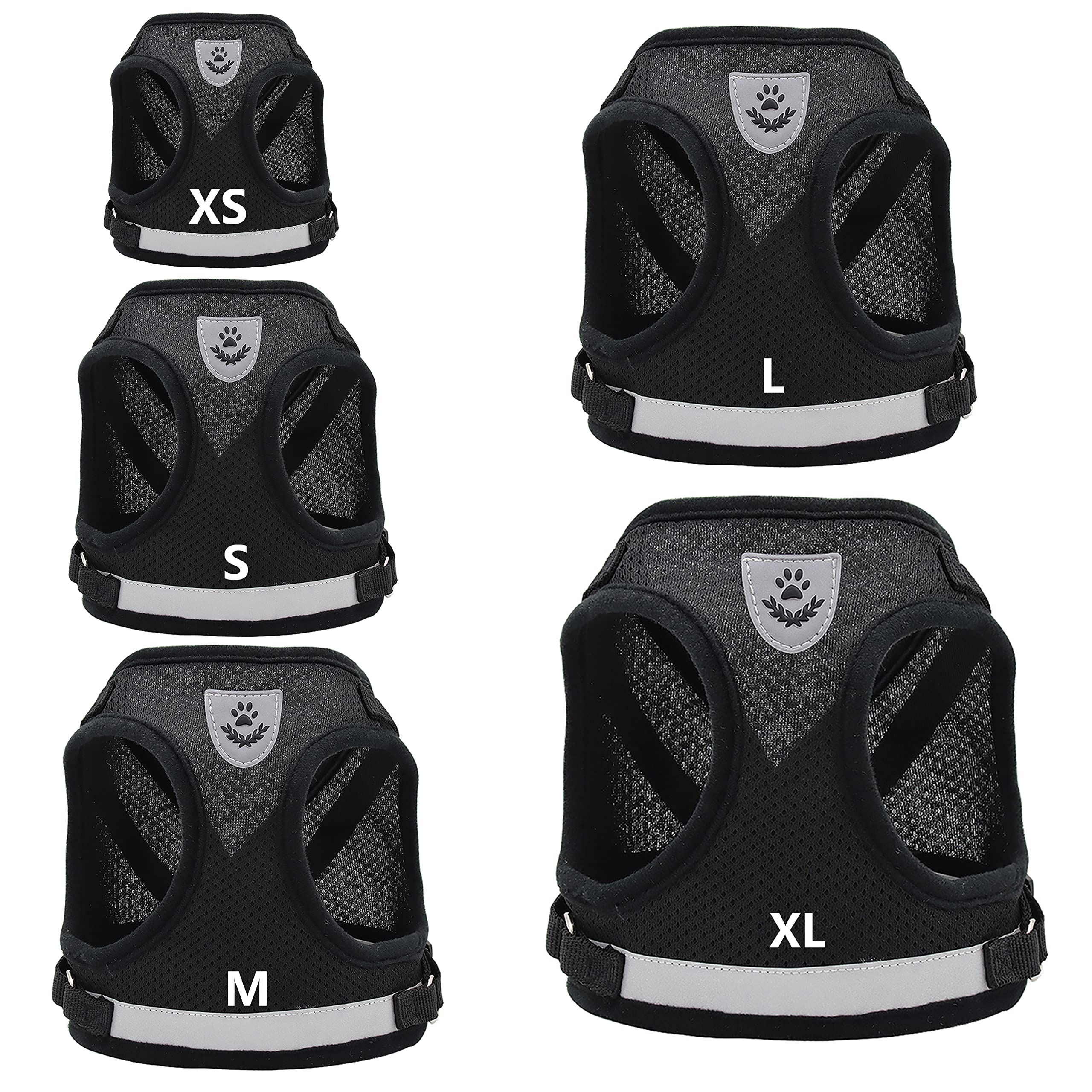 Petbuy Step In Dog Harness And Leash Set,Reflective Adjustable Soft Mesh Breathable Pet Vest Dog Harnesses Set, No Chock No Pull