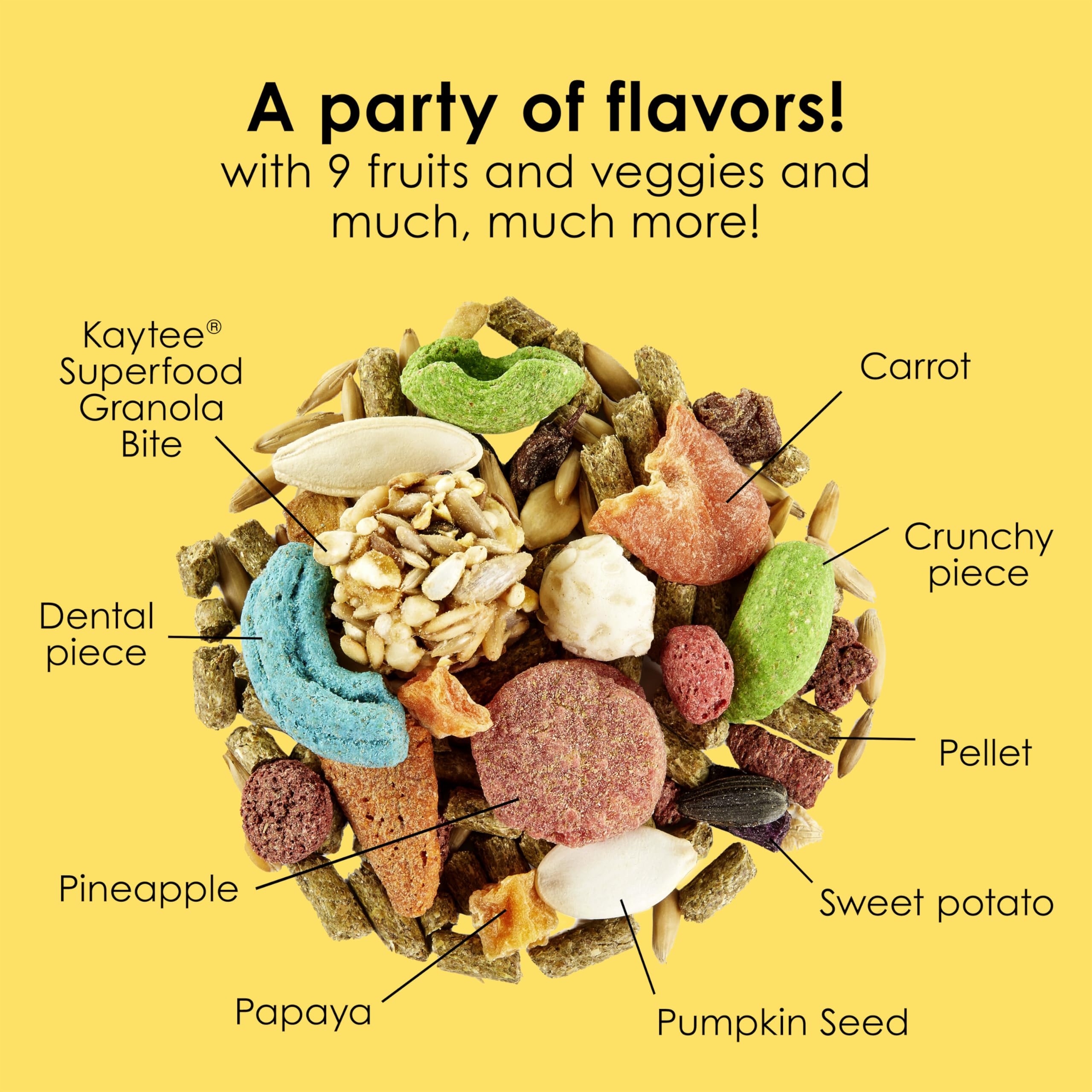 Kaytee Fiesta Rabbit Food Flavor Medley 25 Pounds