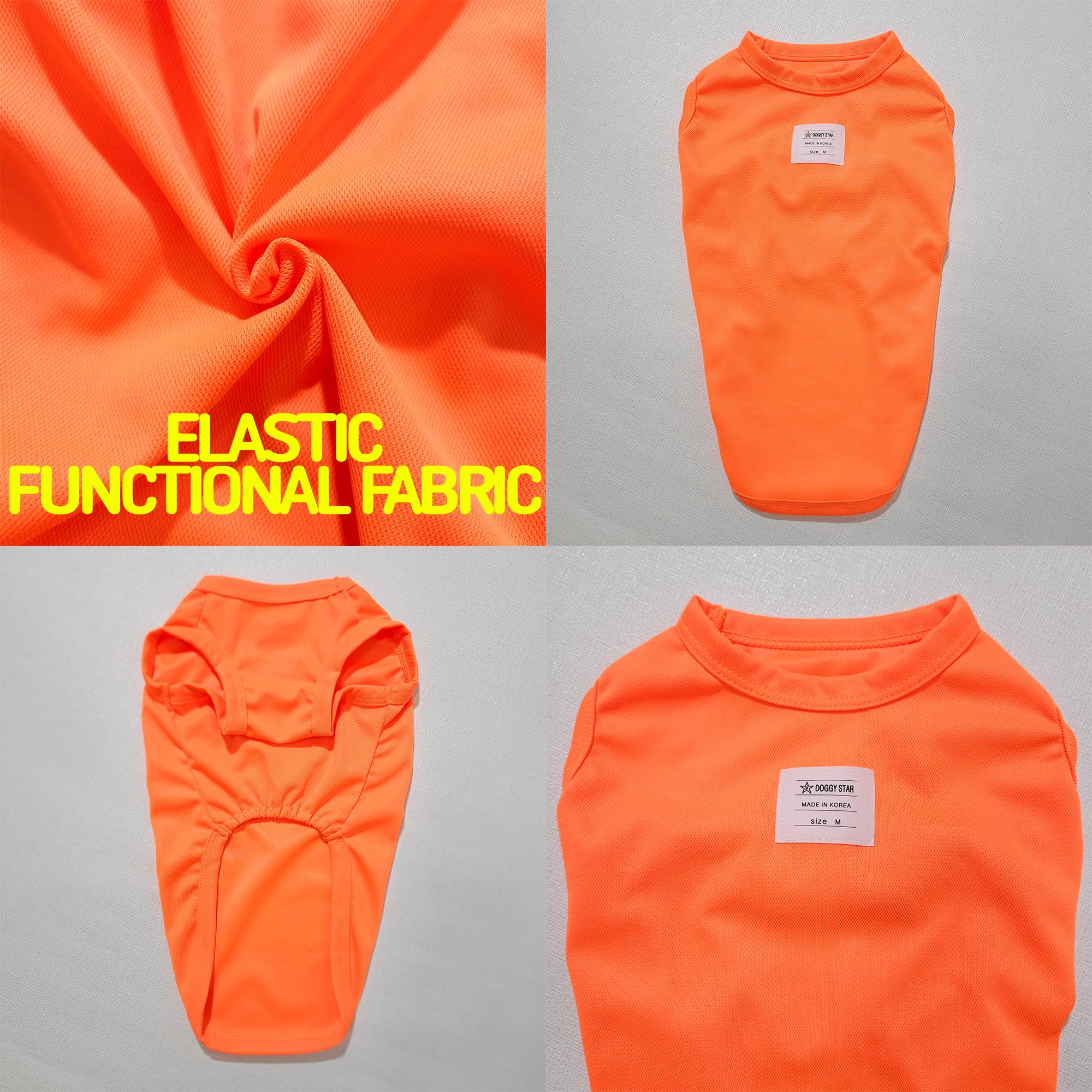 D Doggy Star Dachshund Clothes For Dogs Mini And Adults Neon T Shirts (Xl,Neon Orange)